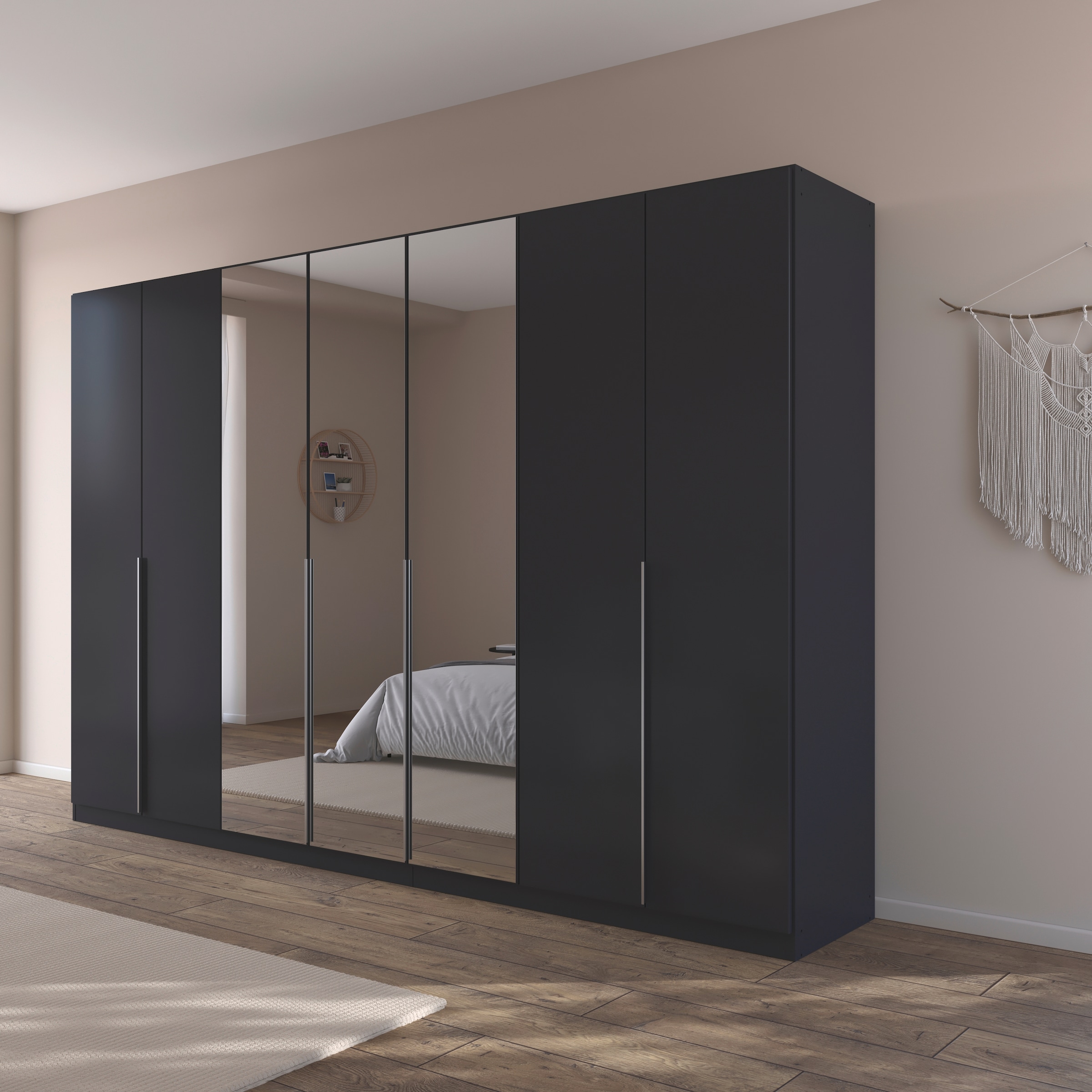 OTTO home Drehtürenschrank "Kleiderschrank Schrank Garderobe AGORDO mit Dek günstig online kaufen