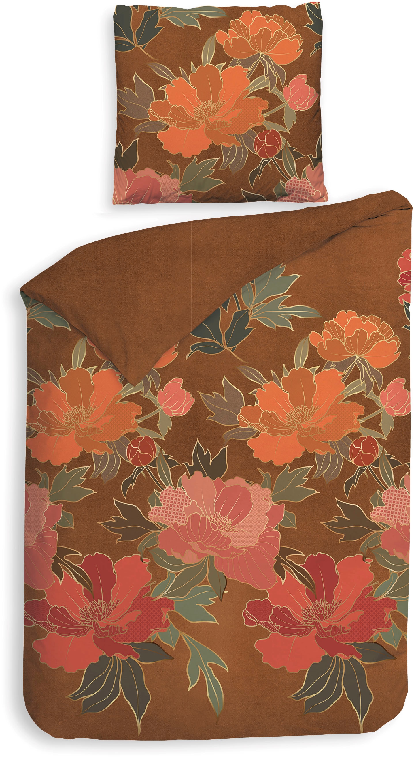 Heckett & Lane Bettwäsche "Francesco" 2 Stk. tlg. hochwertiges Flanell, Bet günstig online kaufen