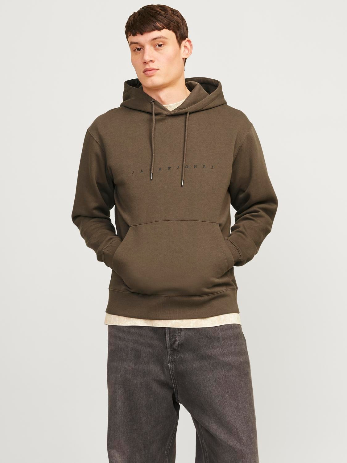 Jack & Jones Kapuzensweatshirt "JJESTAR JJ SWEAT HOOD NOOS", mit Logo Print im 3D Look