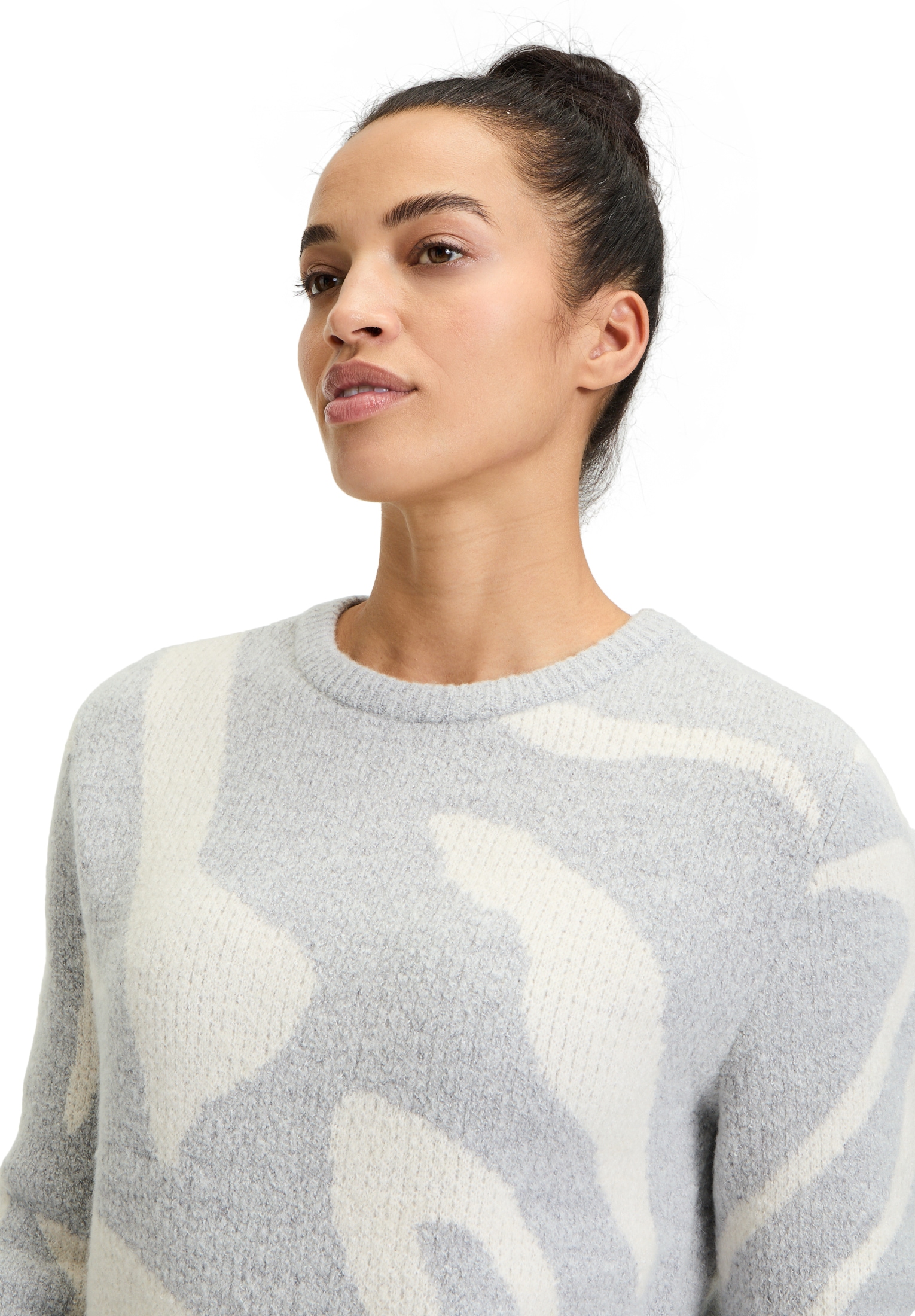 Betty&Co Strickpullover »Betty & Co Damen Strickpullover mit Jacquard«, (1 tlg.), Jacquard