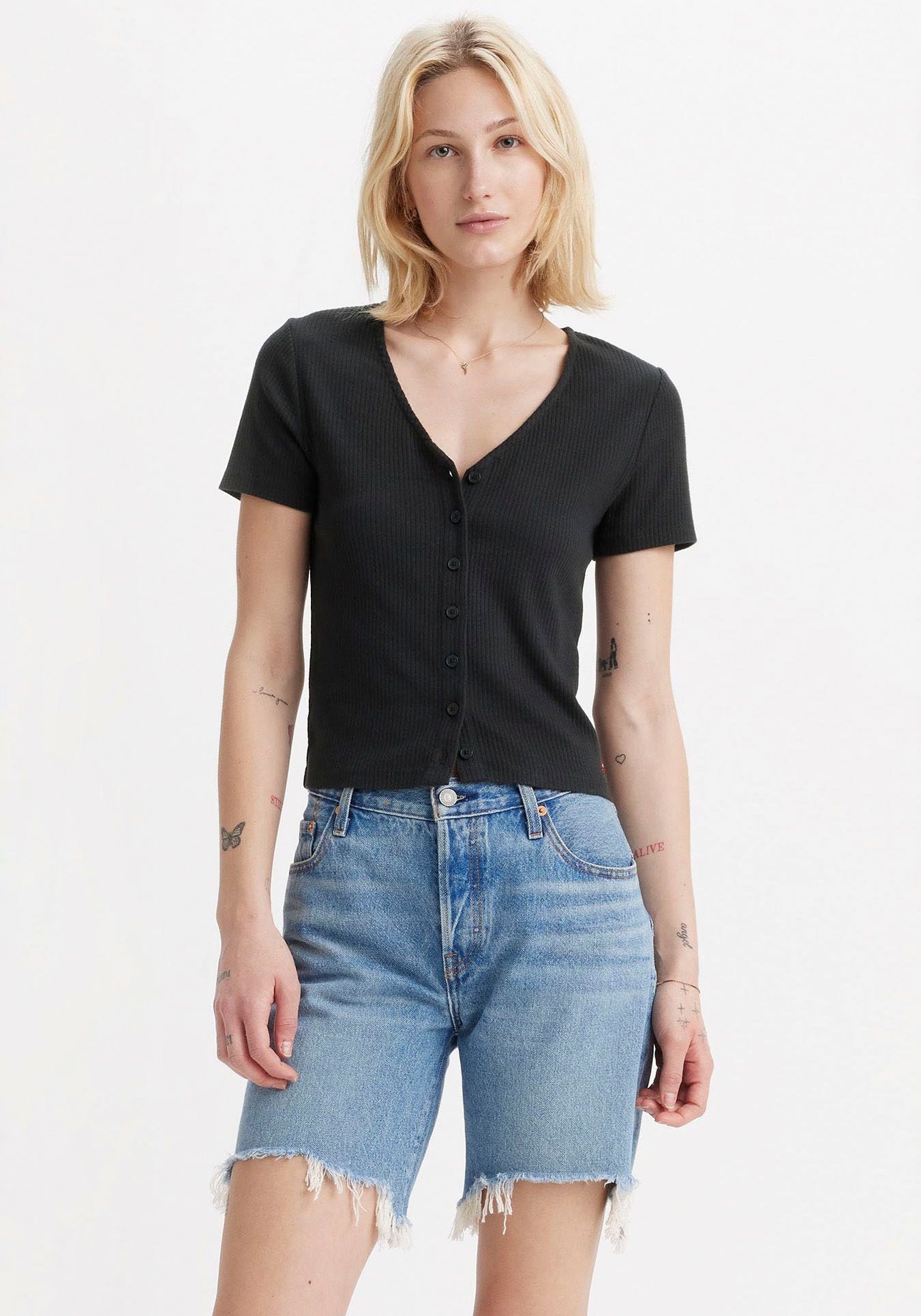 Levis V-Shirt, mit Knopfleiste günstig online kaufen