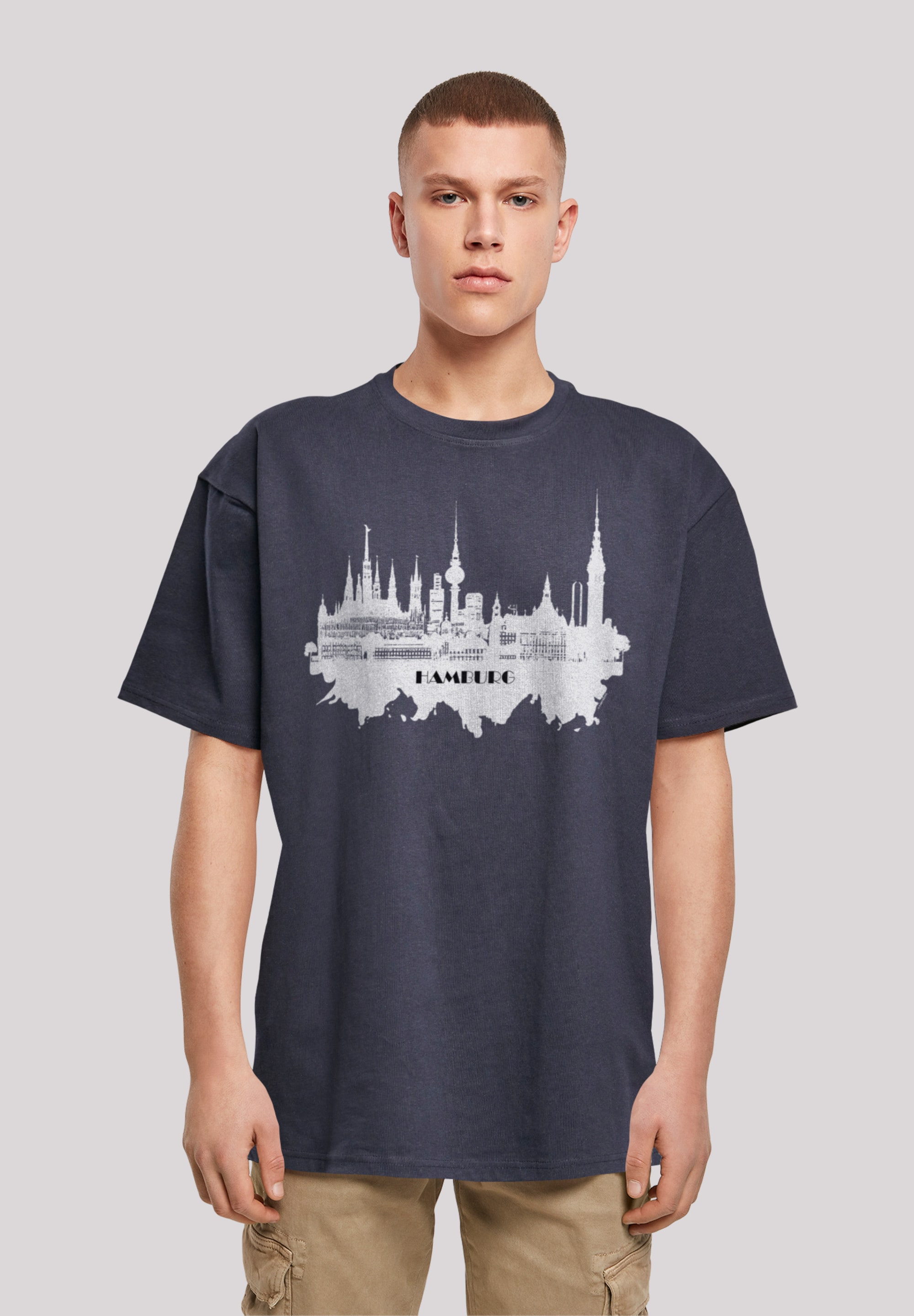 F4NT4STIC T-Shirt »Cities Collection - Hamburg skyline«, Print ▷ bestellen  | BAUR | T-Shirts