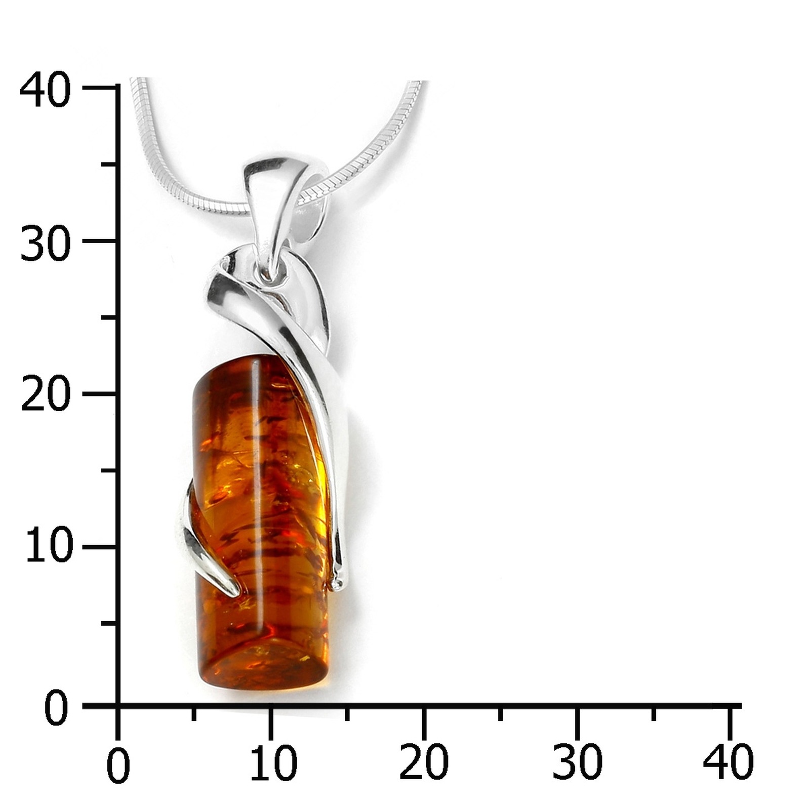 OSTSEE-SCHMUCK Kette mit Anhänger »- Samara - Silber 925/000 - Bernstein«