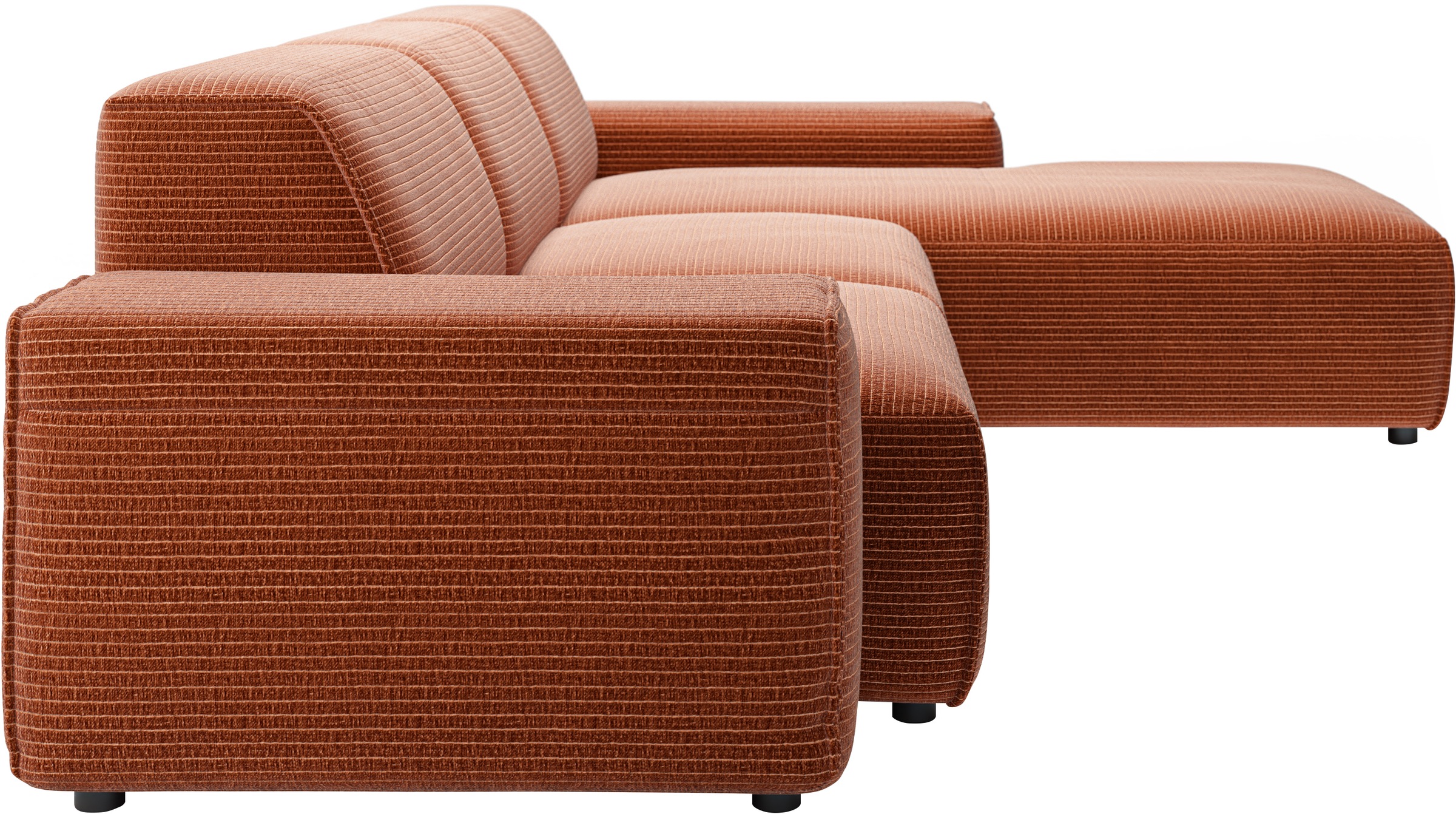 andas Ecksofa »Glimminge L-Form auch in Breitcord, Feincord + Easy care-Bezug,«, Breite 264, Zierkissen
