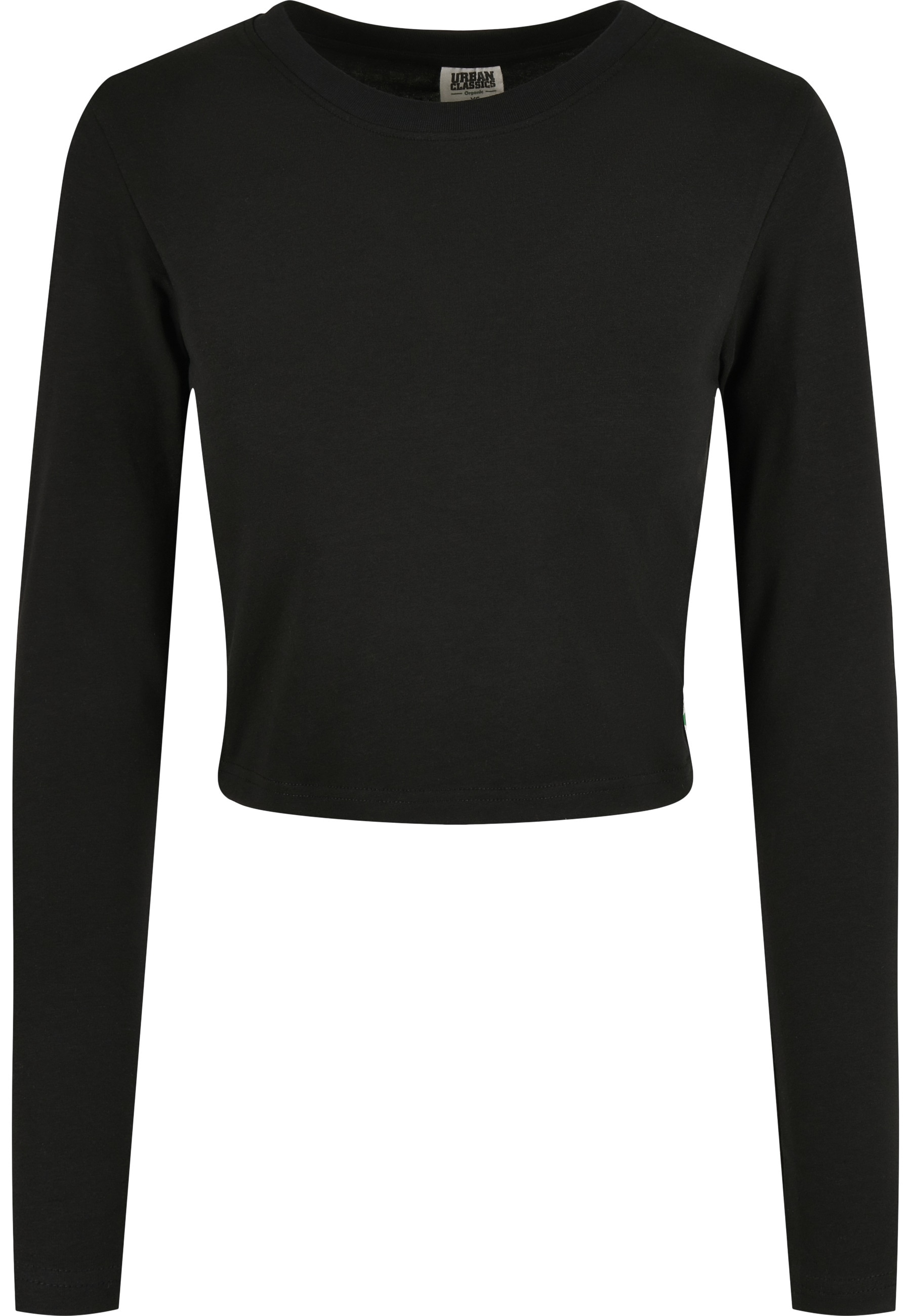 URBAN CLASSICS Langarmshirt "Urban Classics Damen Ladies Organic Cropped Longsleeve" 1 Stk.