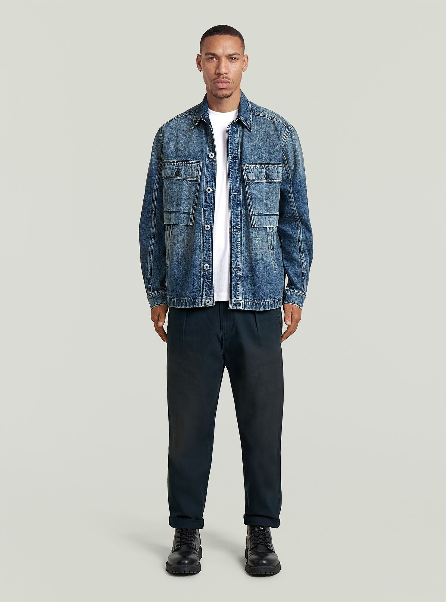 G-STAR Chinohose »Pleated Chino Relaxed Tapered«