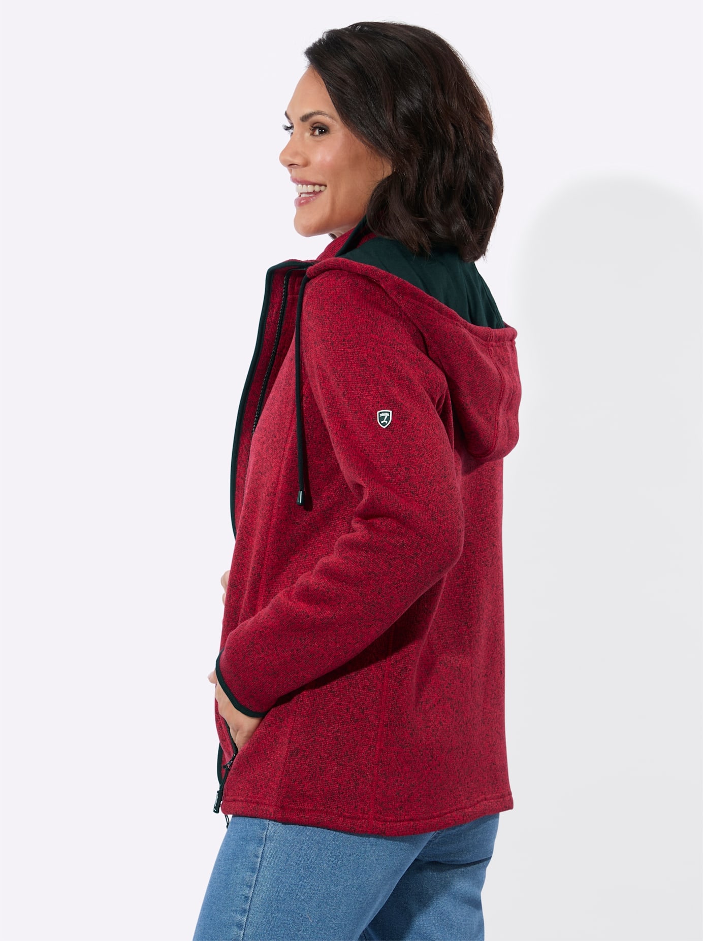 Casual Looks Fleecejacke mit Kapuze