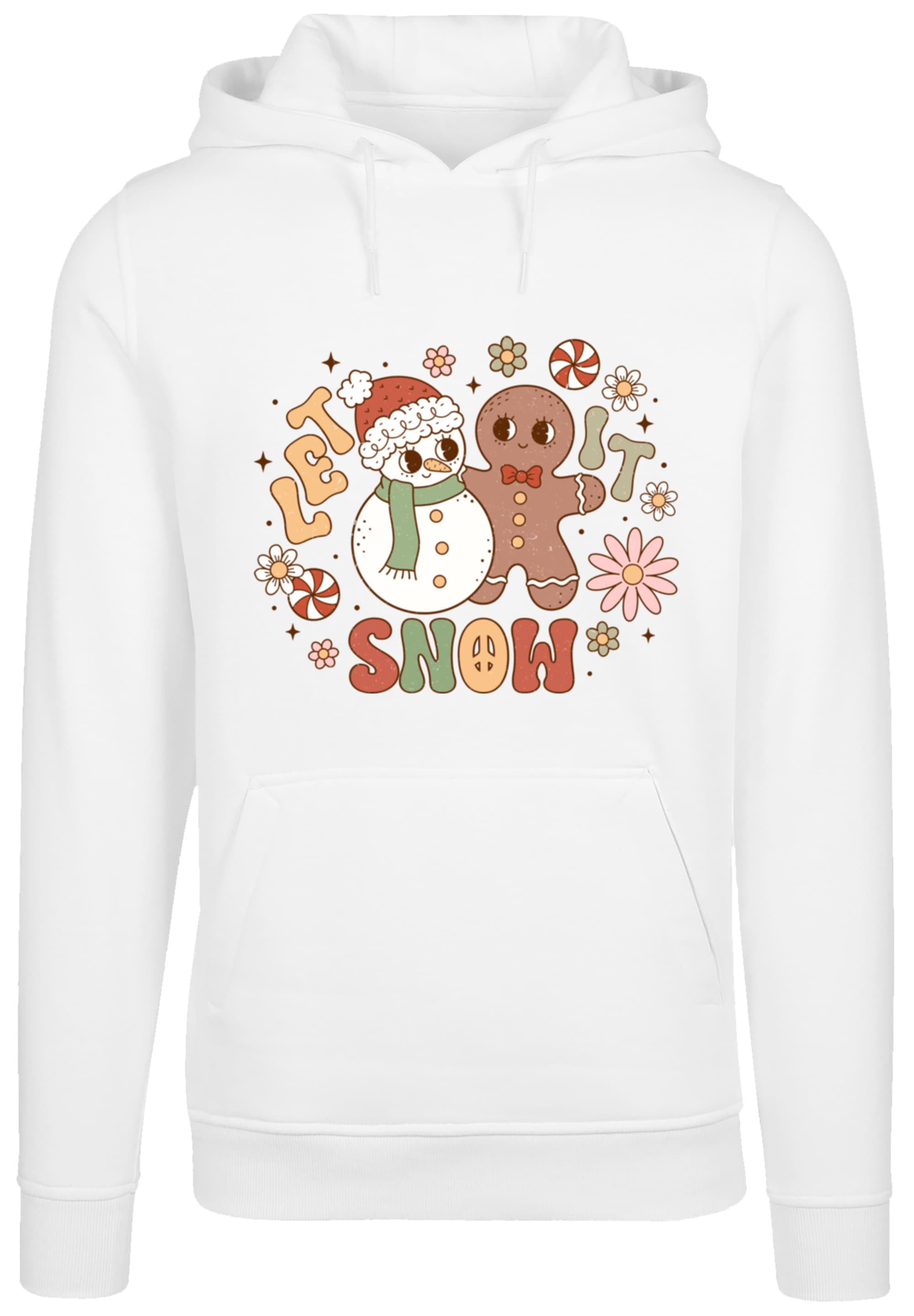 Kapuzenpullover »Let It Snow Groovy Christmas Gingerbread«, Premium Qualität