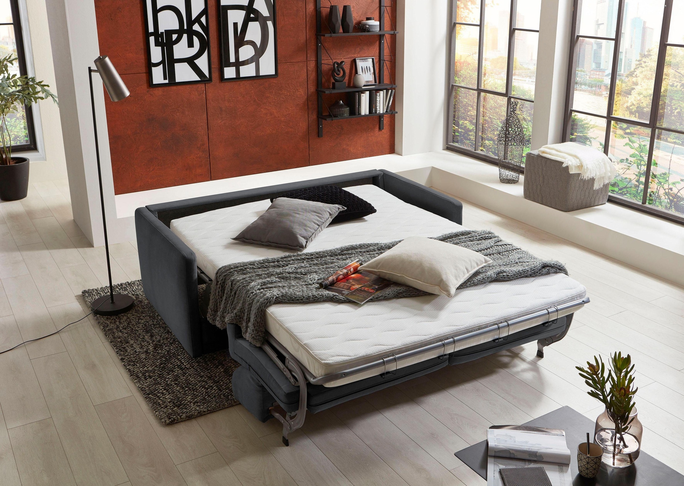 ATLANTIC home collection Schlafsofa "Limone" für Dauerschläfer geeignet ink günstig online kaufen