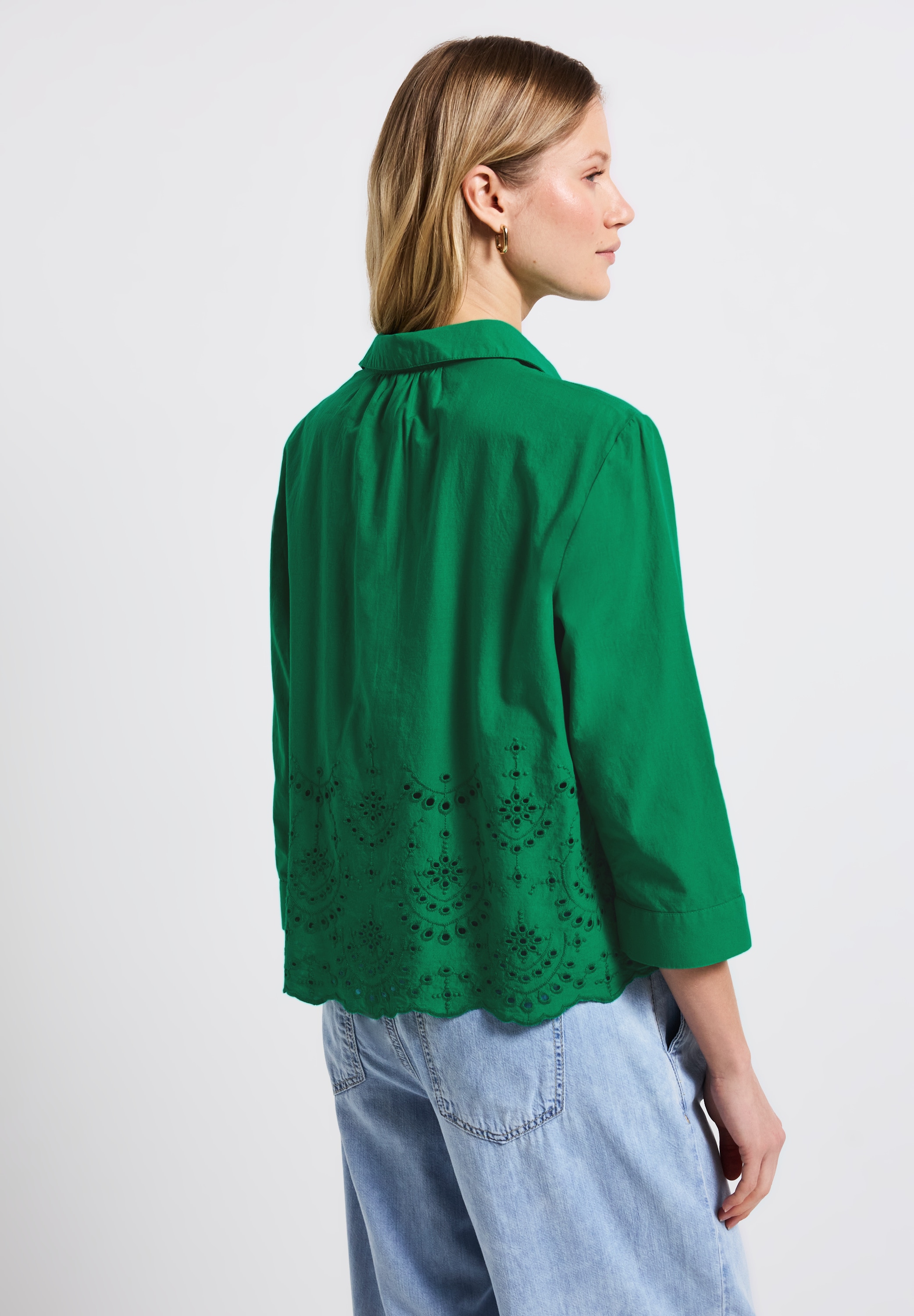 STREET ONE Hemdbluse, aus reiner Baumwolle