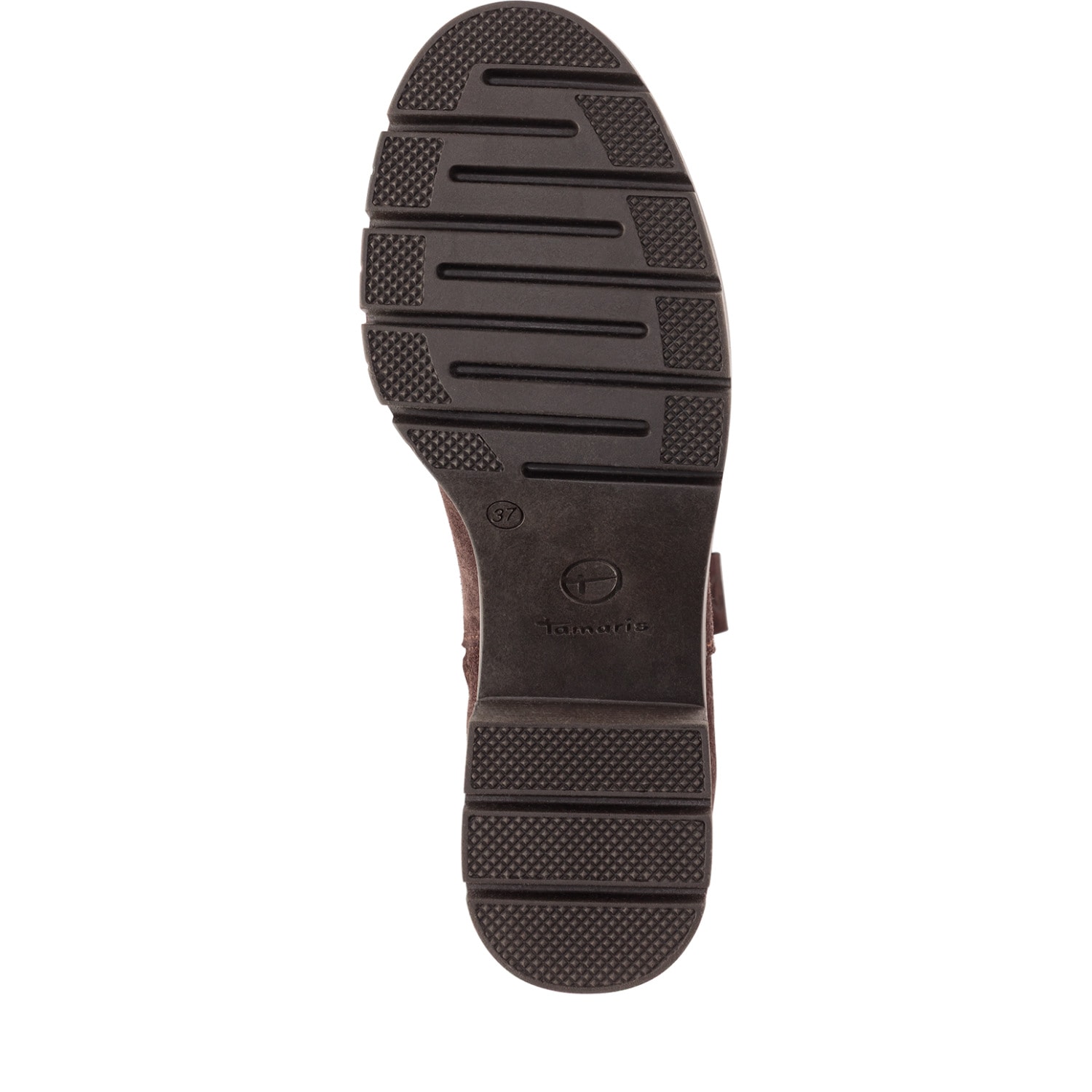Tamaris Stiefel  Blockabsatz, Langschaftstiefel mit dekorativen Ziernähten und T-Logo