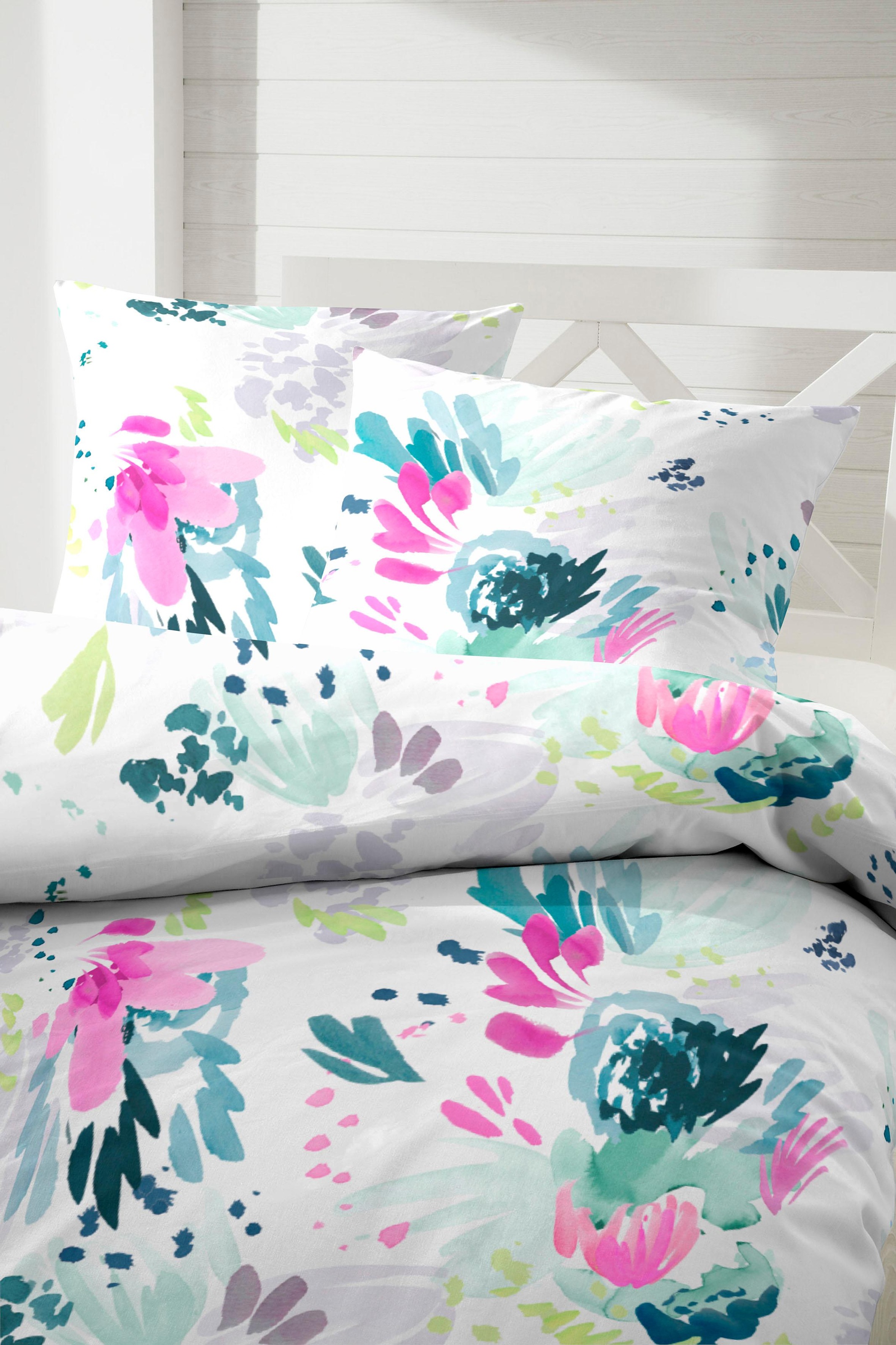 Primera Bettwäsche "Folklore" 2 Stk. in Aquarelloptik günstig online kaufen