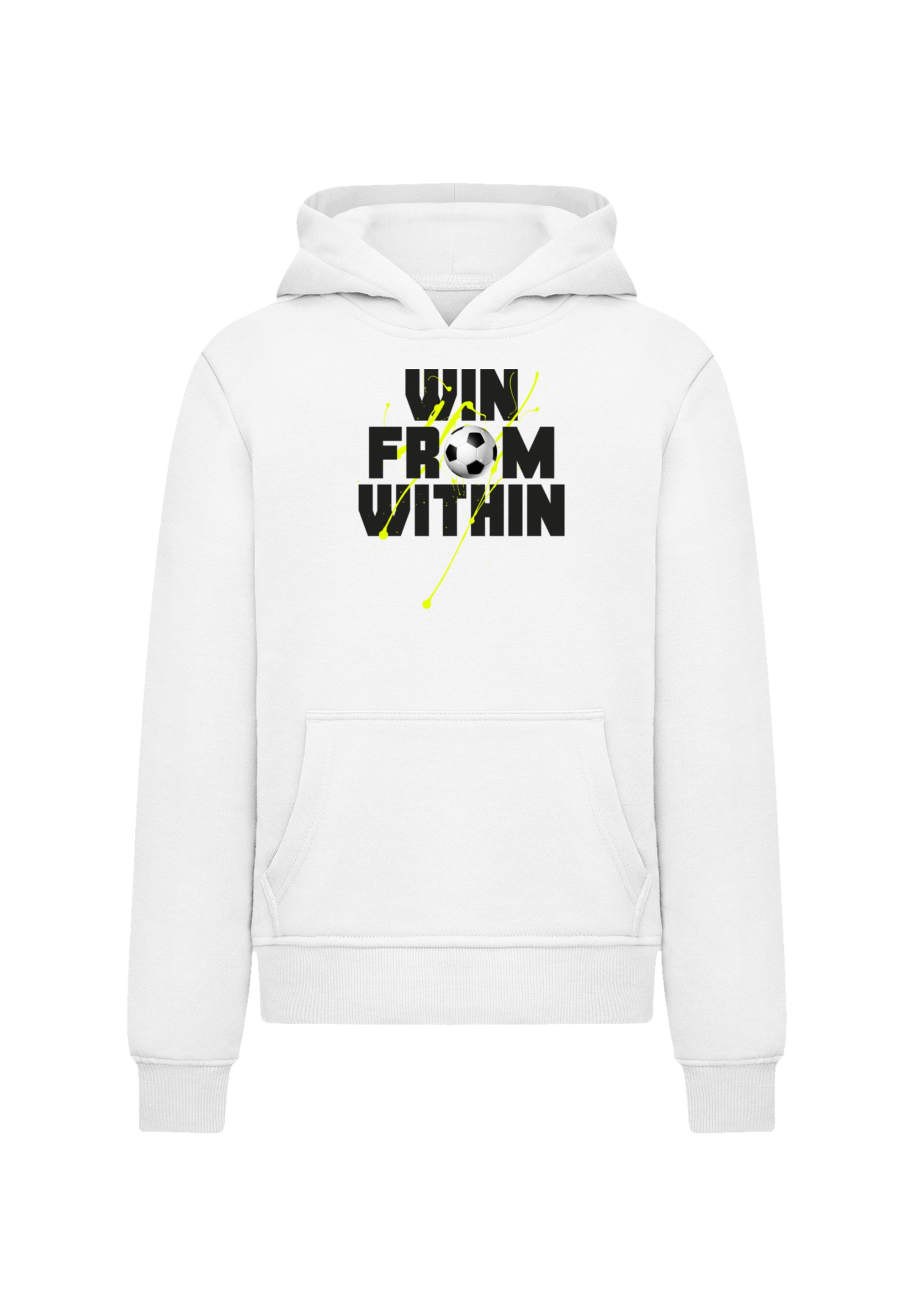 F4NT4STIC Kapuzenpullover »Win From Within Soccer Splash Green«, Premium Qualität