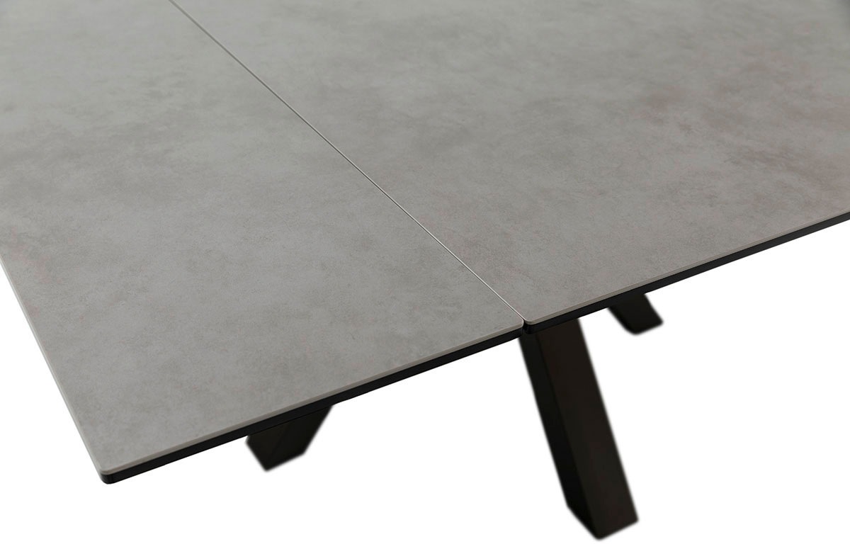 MCA furniture Esstisch »PALLINI Auszugstisch 90-150 cm«, (Einzelstück), Keramik,Metall,Längsseitenauszug,ausziehbar,Tischplatte 13 mm