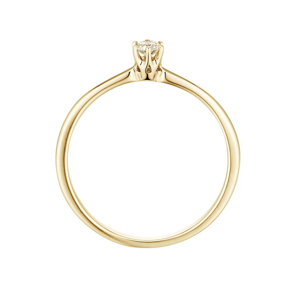 Phönix Fingerring »Schmuck Geschenk Gold 333 Fingerring Damenring Solitär LIEBE«