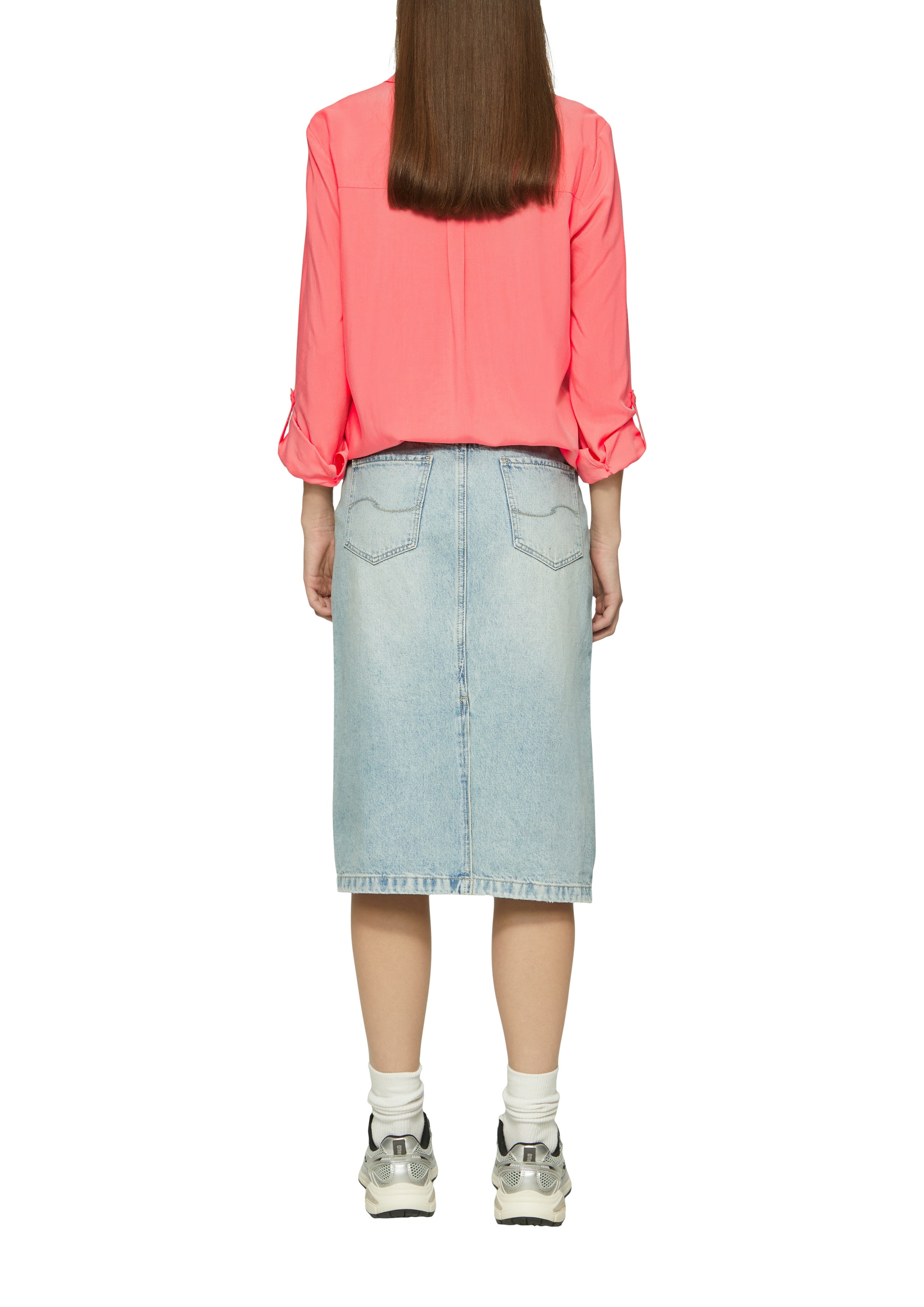 QS Hemdbluse, mit Turn-Up Ärmeln