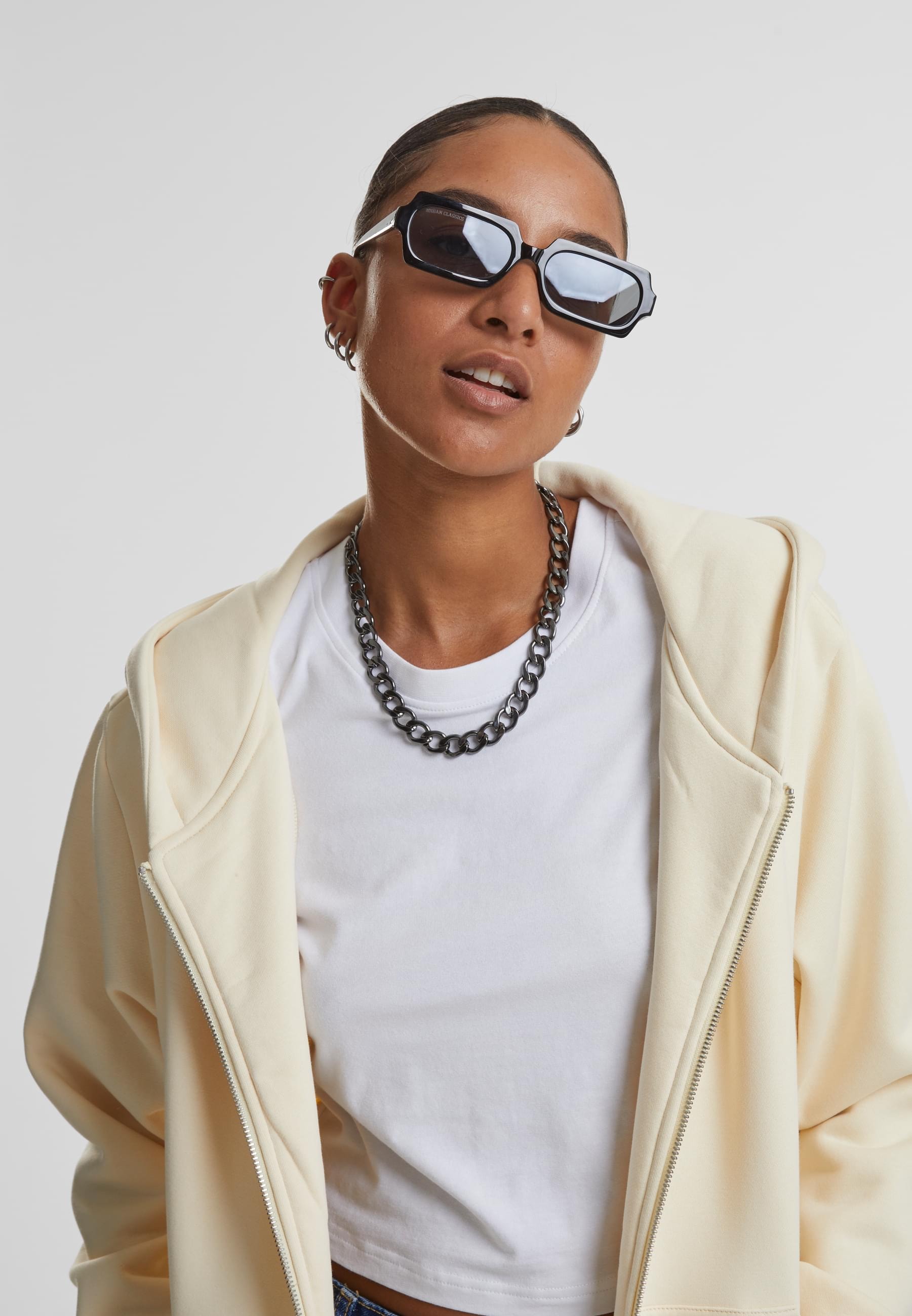 URBAN CLASSICS Sweatjacke »Urban Classics Ladies Fluffy Zip Cardigan«