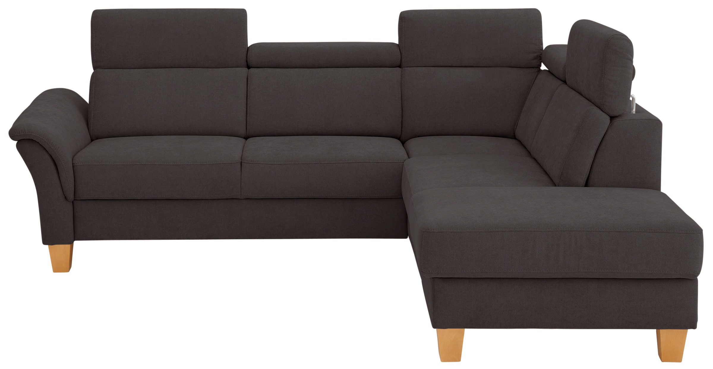 OTTO home Ecksofa "Conville L-Form" Federkern, wahlweise mit Schlaffunktion und Bettkasten bzw. Stauraum