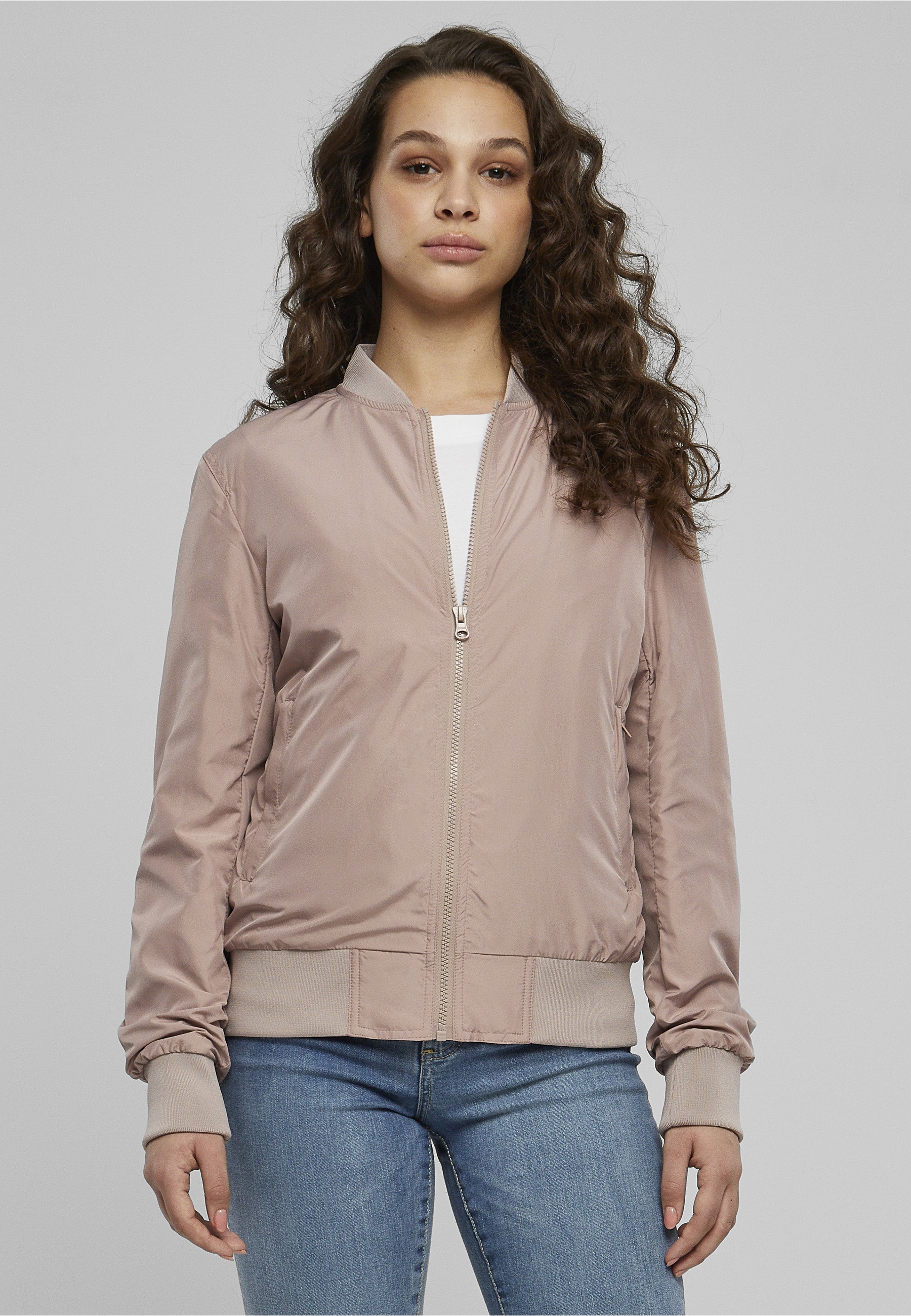 URBAN CLASSICS Allwetterjacke »Urban Classics Damen Ladies Light Bomber Jacket« 1 Stk. tlg. ohne Kapuze