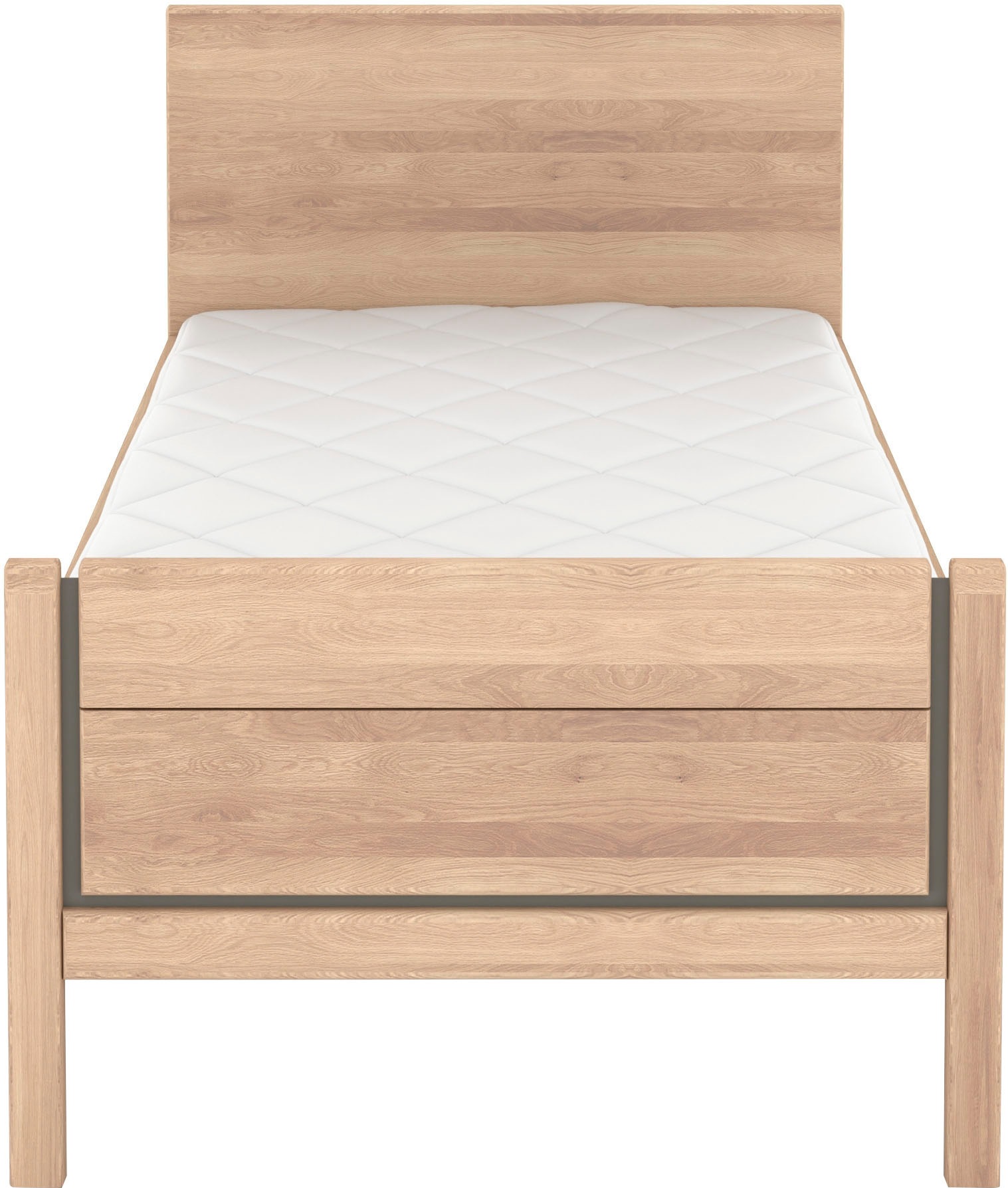 Thumbnail - Musterring Holzbett "Sorrent, Bettgestell, Bettrahmen, teilmassiv Eiche" MADE IN GERMANY, Eiche teilmassiv, Liegehöhenve...