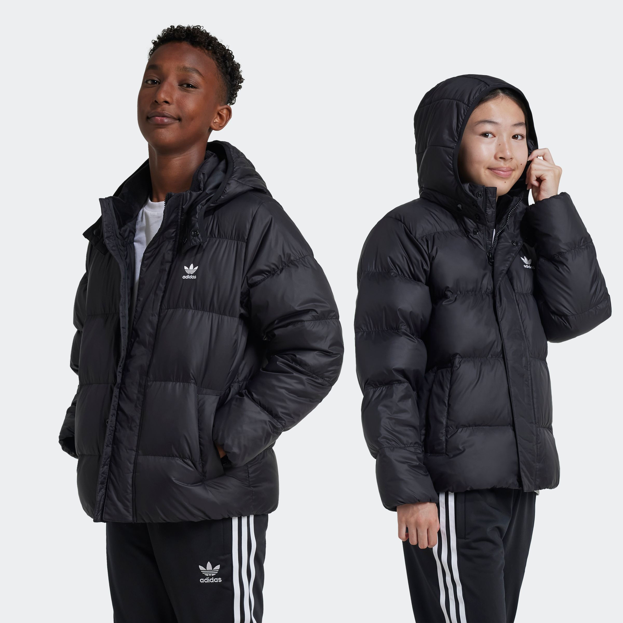 adidas Originals Steppjacke "ADICOLOR KIDS" mit abnehmbarer Kapuze, lockere Schnittform
