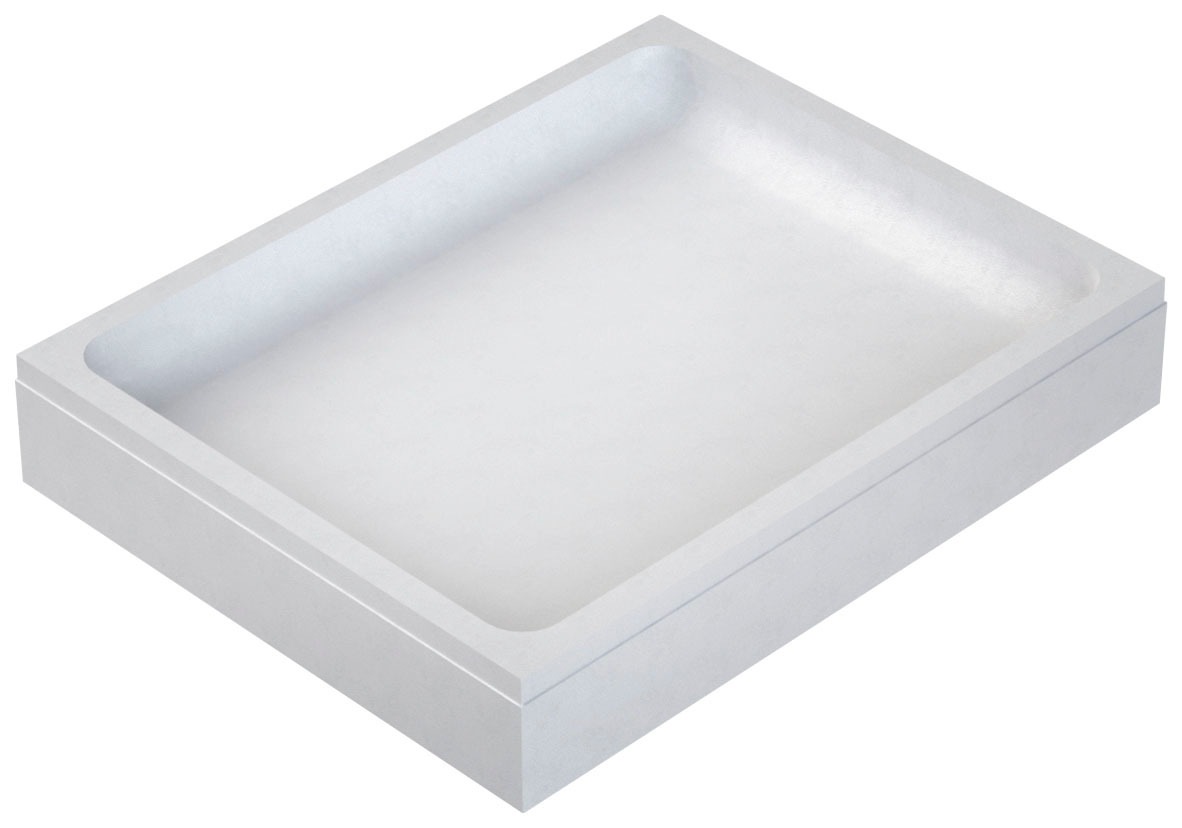OTTOFOND Duschwanne, (Set), 100x90x3 cm, mit Wannenträger, Ablaufgarnitur und Fugendichtband
