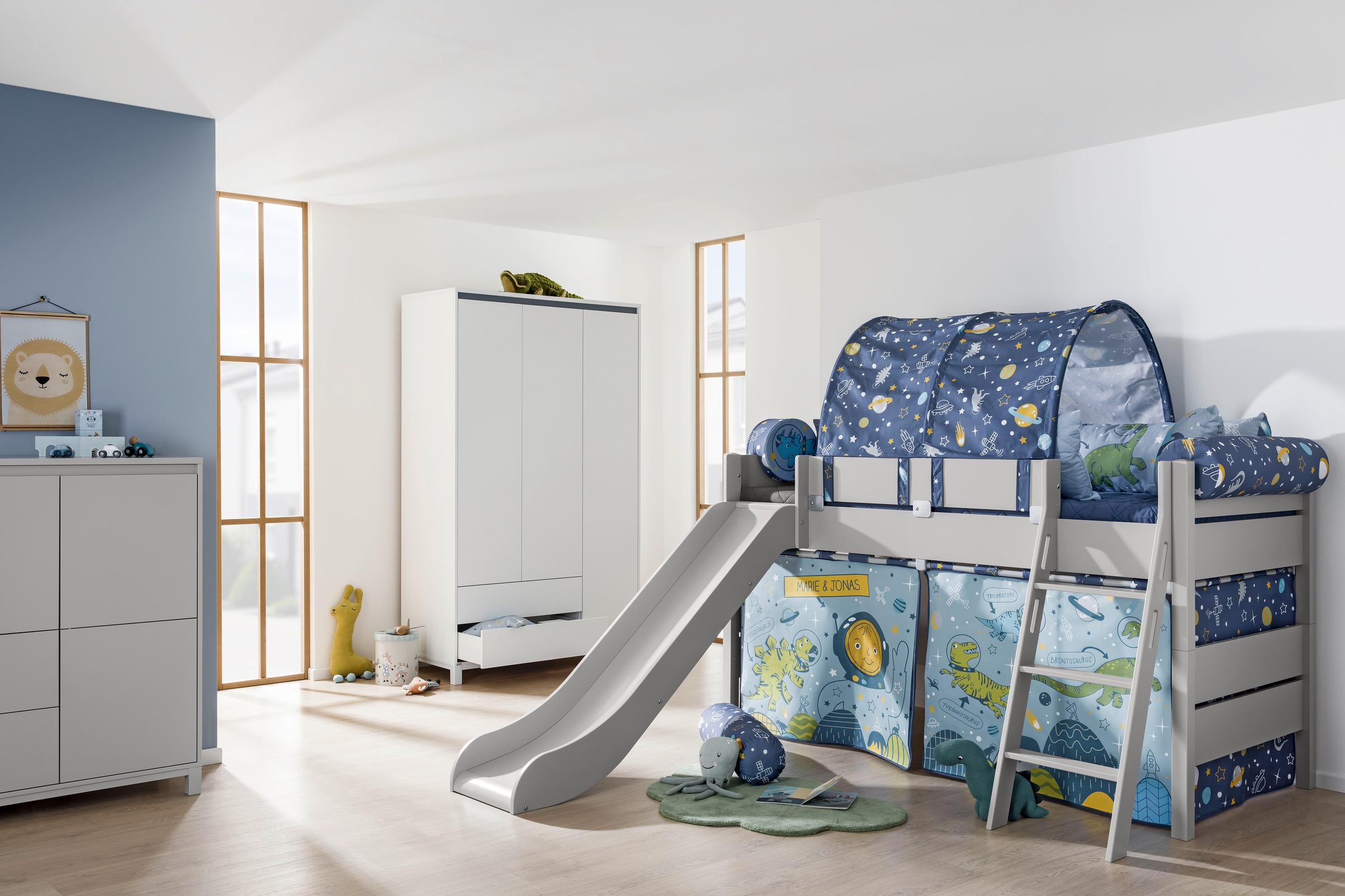 PAIDI Spielbett "TIAGO in verschiedenen Größen und Farben, mit Leiter" Höhe günstig online kaufen