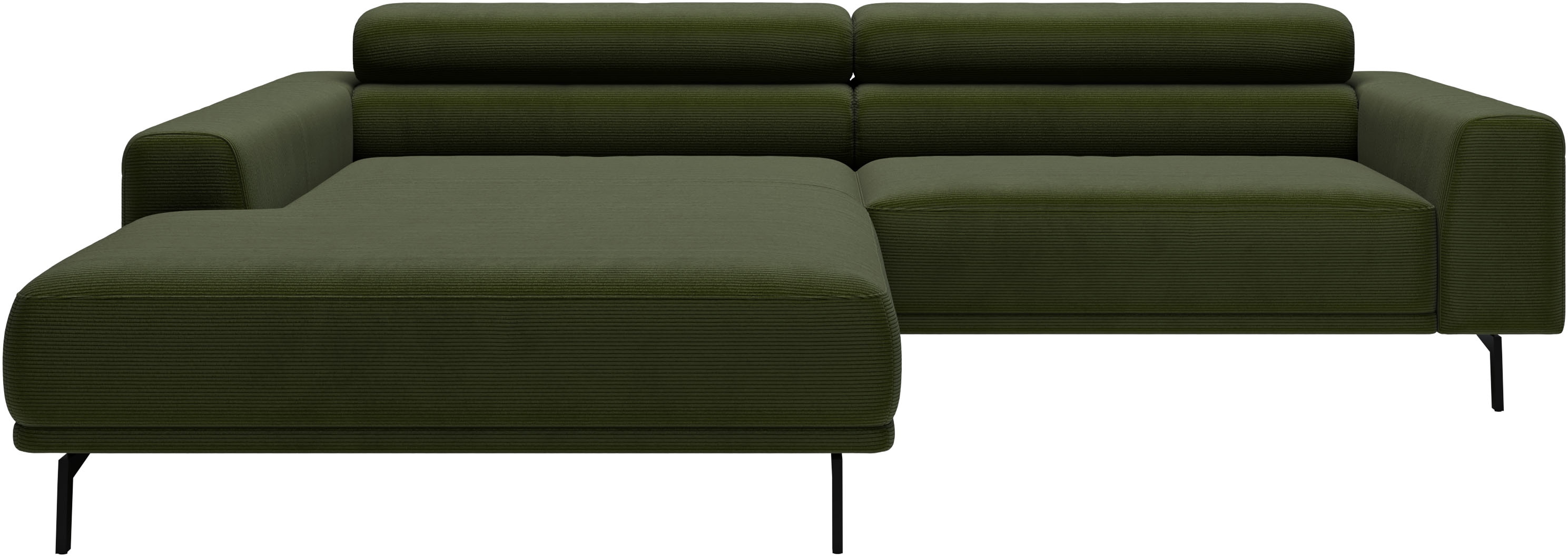 SCHÖNER WOHNEN-Kollektion "Tossa, Modernes Design trifft smarte Funktione, Breite 258 cm" Motorischer Sitzvorzug, Kopfteil-Funktion & Saugroboter-Höhe