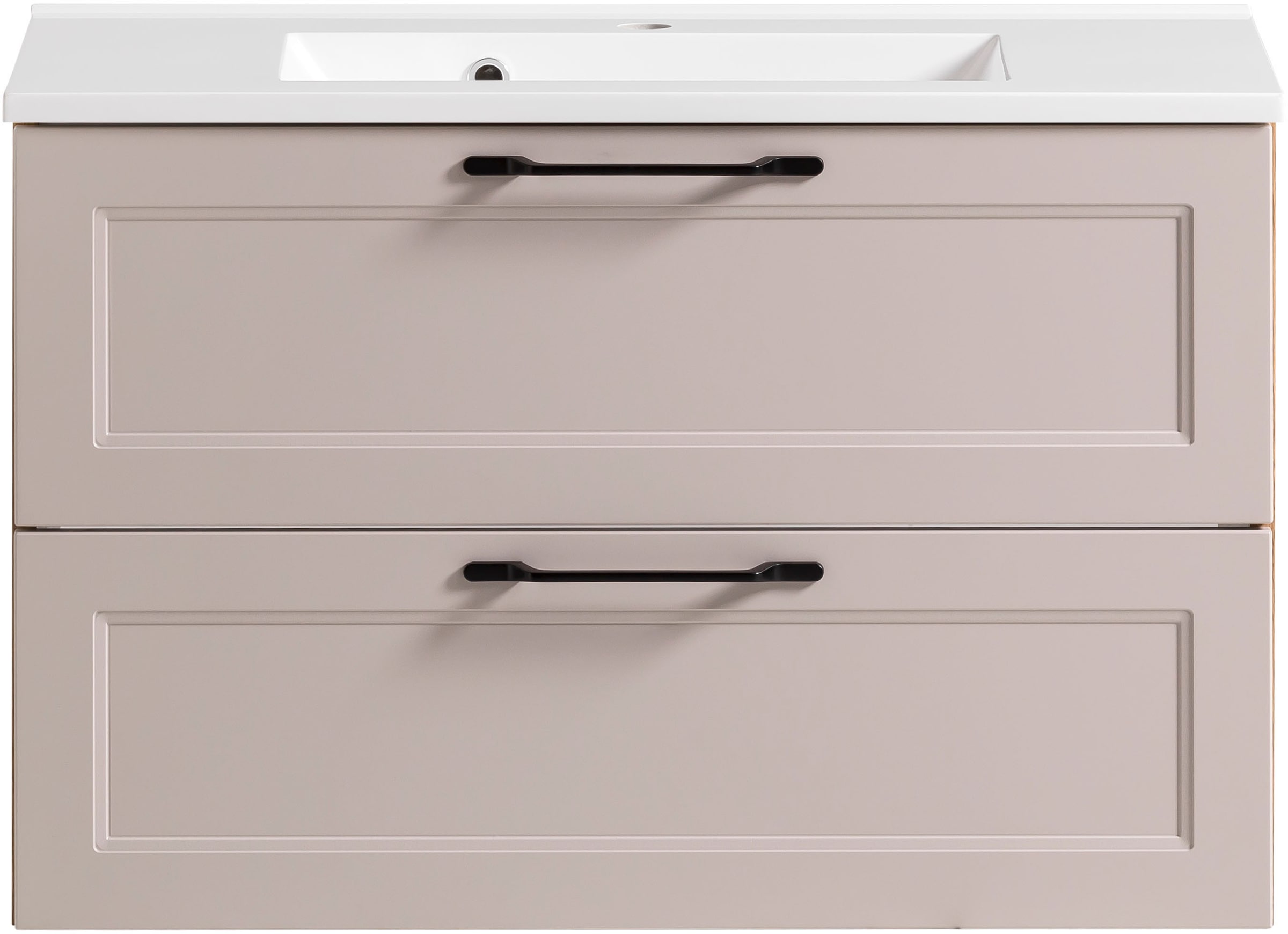 welltime Badmöbel-Set »Lana«, (Komplett-Set, 2 St.), Badezimmer-Set, 2-teilig, inkl. Waschbecken, 80 cm breit