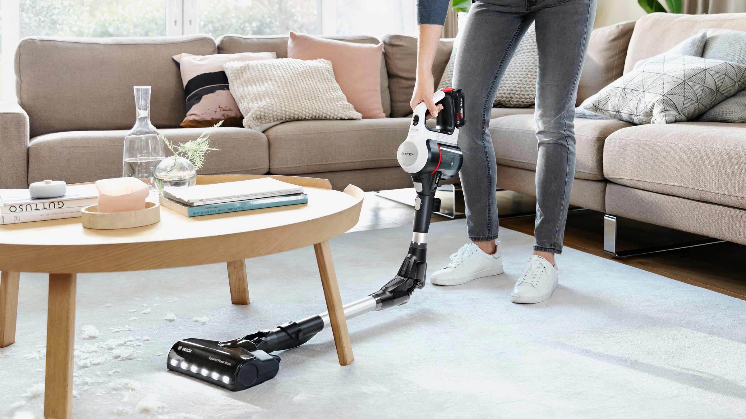 BOSCH Akku-Stielstaubsauger "Unlimited 7 BSS711W, Knickrohr, Hygiene-Filter günstig online kaufen