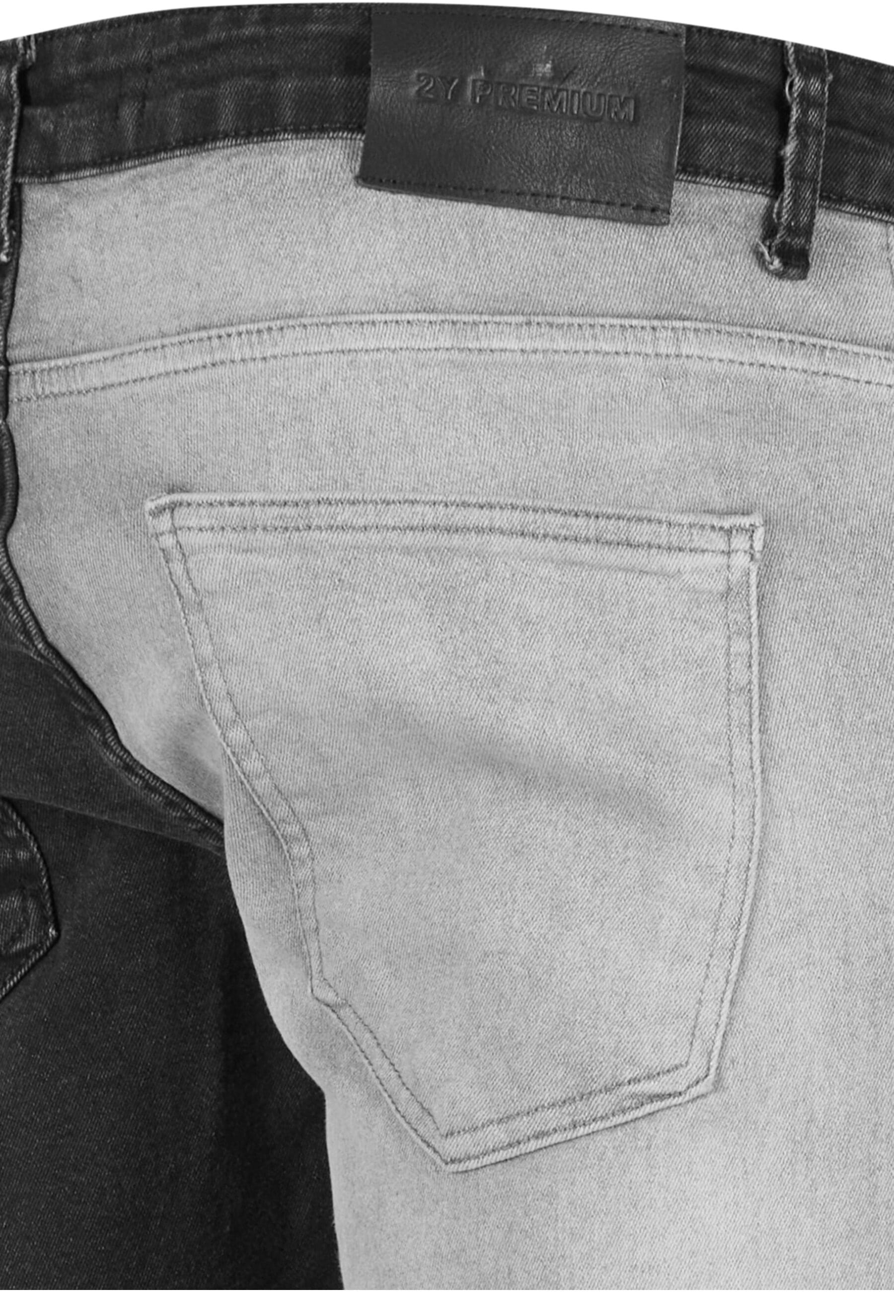 2Y Studios Bequeme Jeans »2Y Studios Herren 2Y Skinny Fit Destroyed Jeans«
