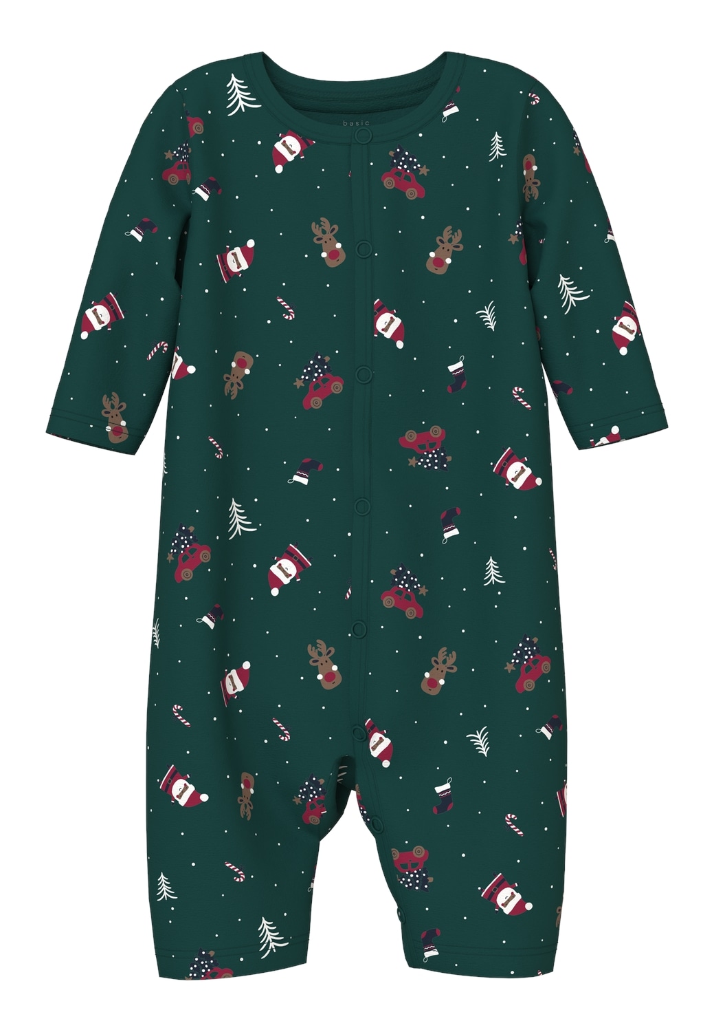 Name It Strampler »NBNVISMAS LS NIGHTSUIT«, mit Weihnachtsmotiv