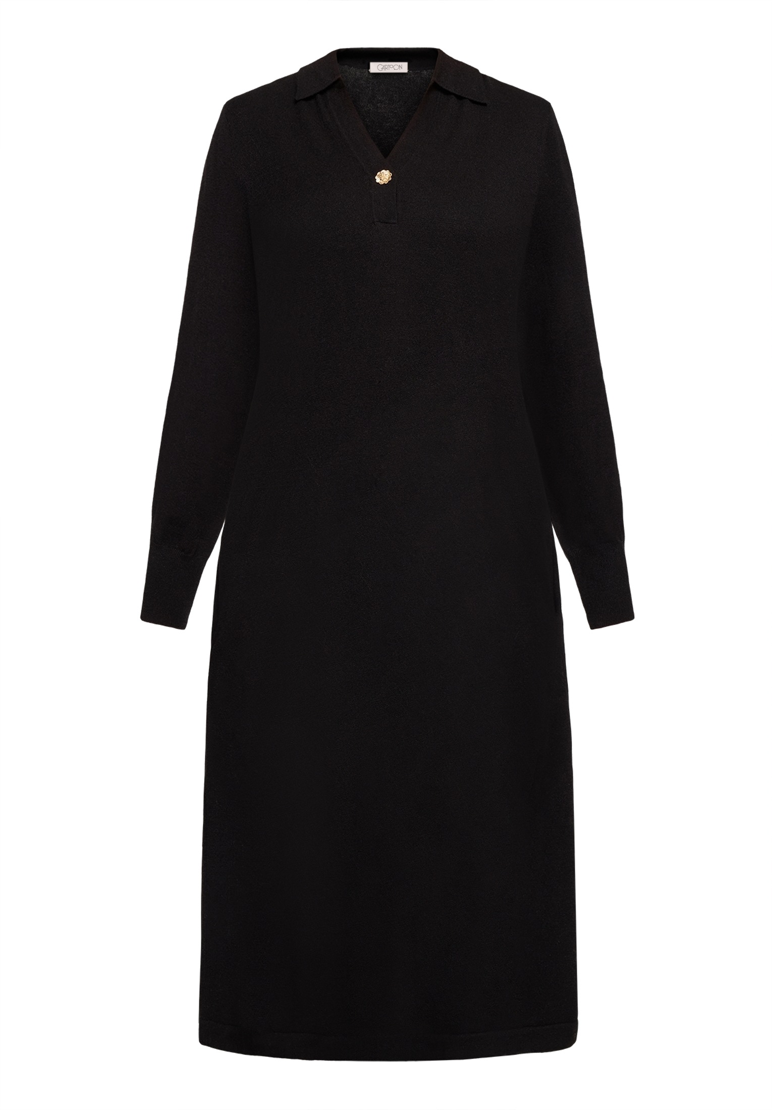 Cartoon Strickkleid »Damen mit Kragen« Ohne Tasche