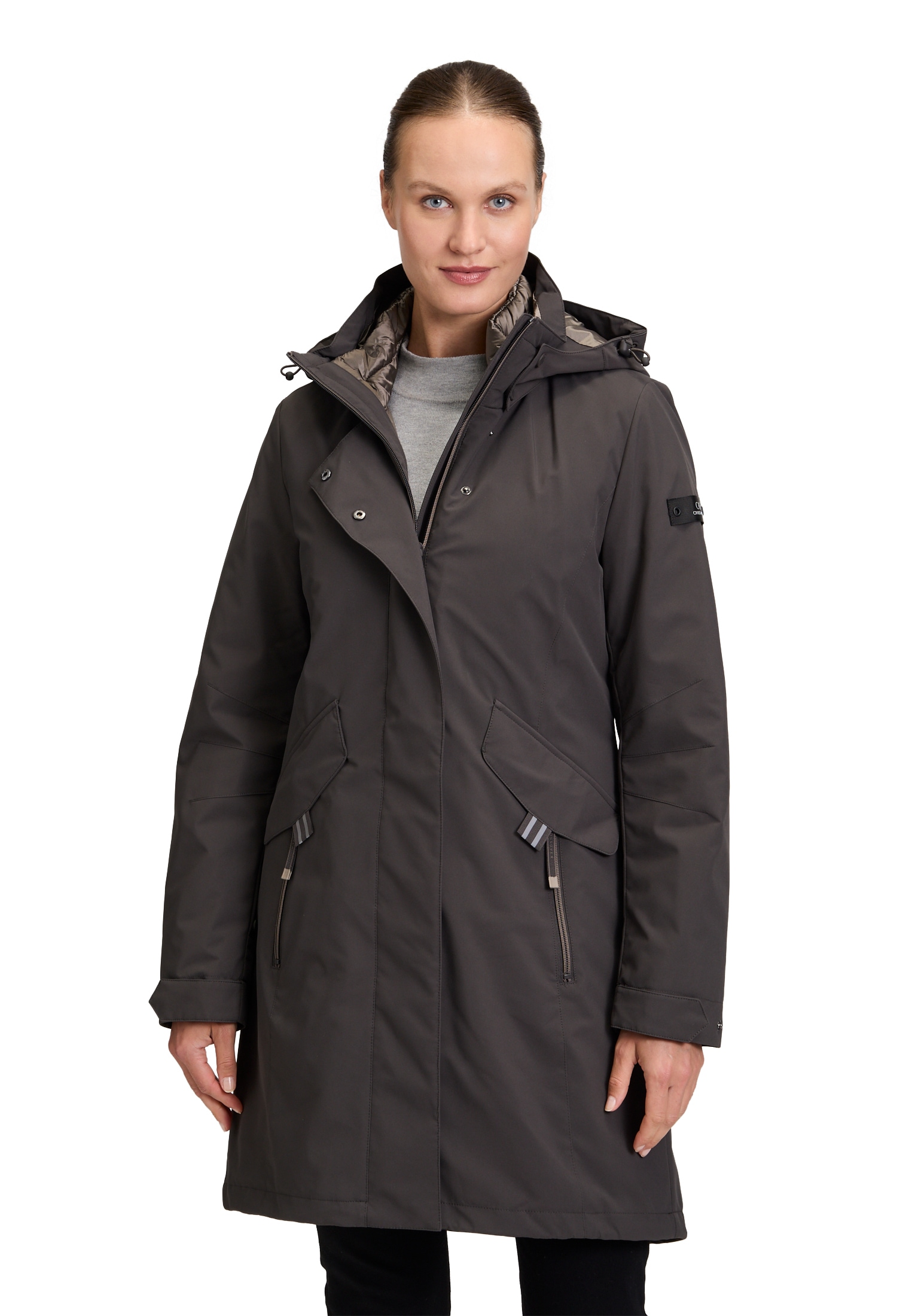 Betty Barclay 3-in-1-Funktionsjacke "Damen 3 in 1 Jacke mit abnehmbarer Kap günstig online kaufen