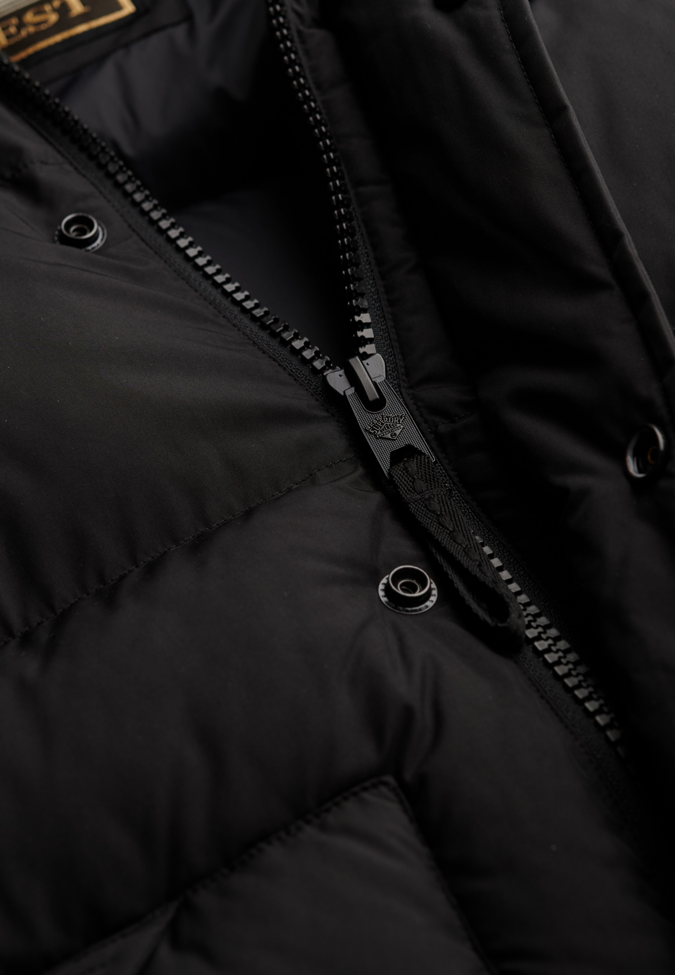 Superdry Steppjacke »XPD LONGLINE BAFFLE PARKA« mitKapuze