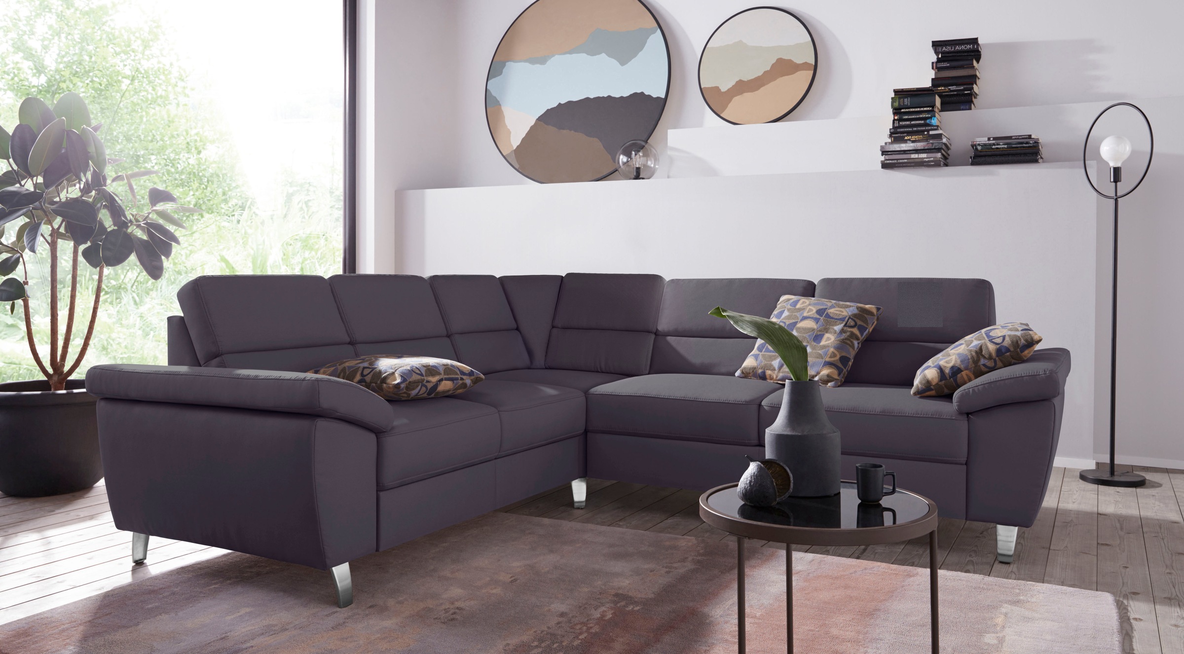 sit&more "Sorano L-Form" wahlweise mit Bett- und Relaxfunktion, inkl. Bettkasten