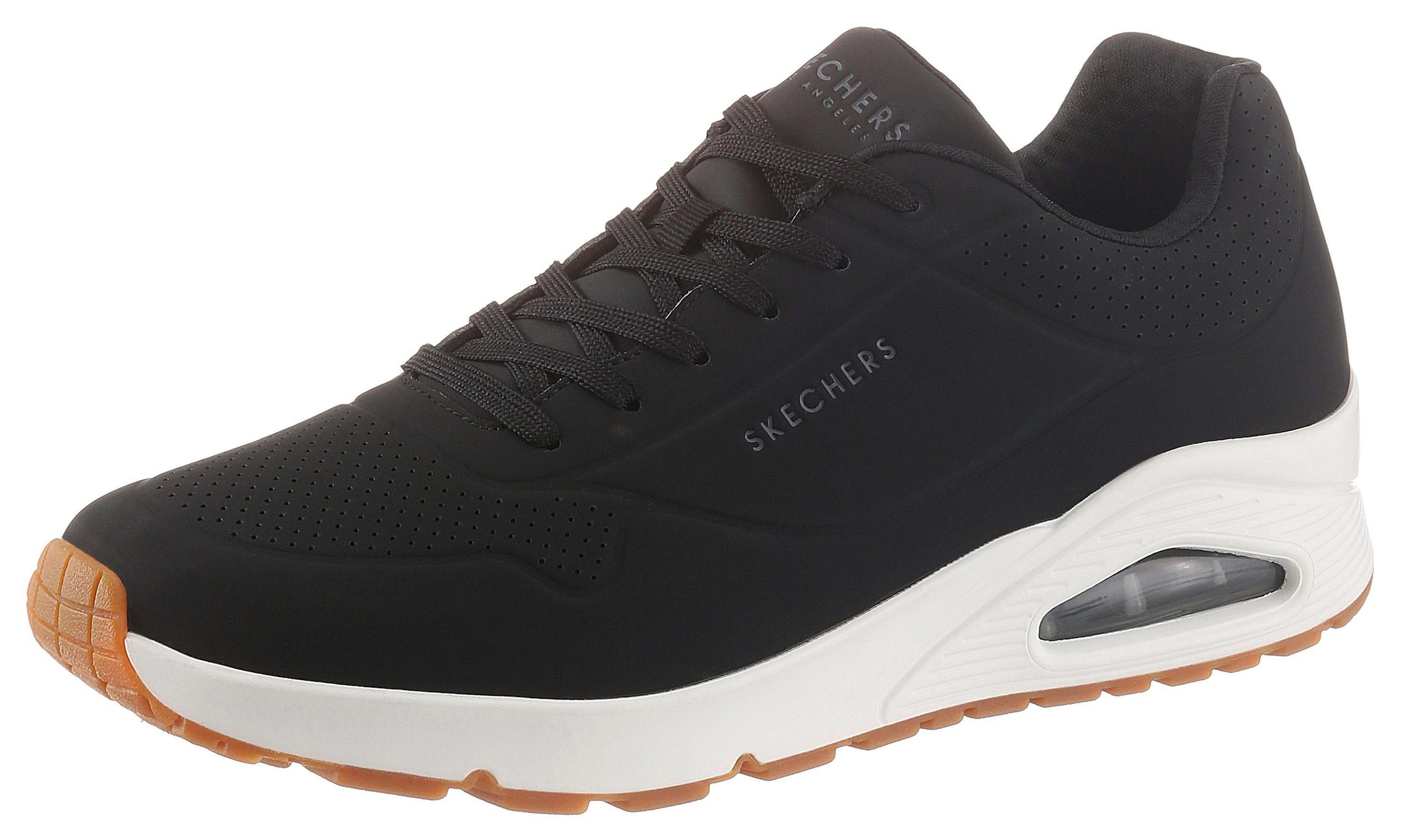 Skechers Sneaker »Uno - Stand on Air«, mit extra Dämpfung, Freizeitschuh, Halbschuh, Schnürschuh