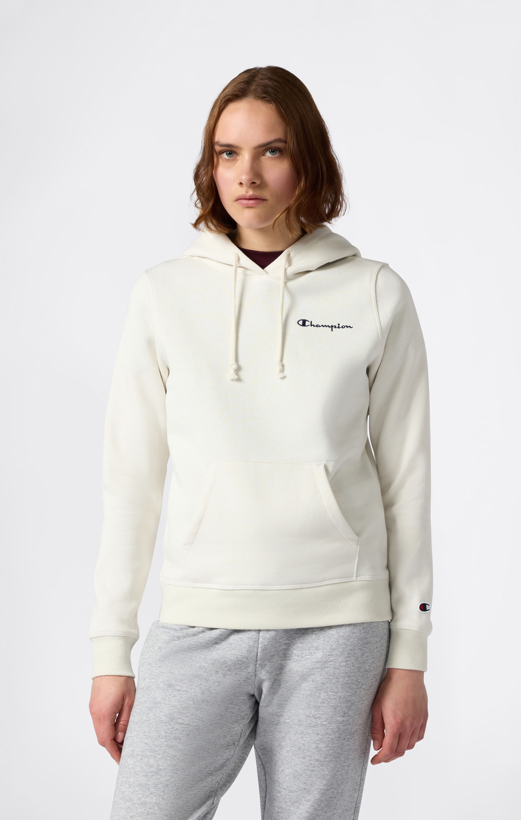 Champion Kapuzensweatshirt "ICONS CONTRAST Hoodie Fleece", mit Kängurutasche, aus Baumwolle und Polyester