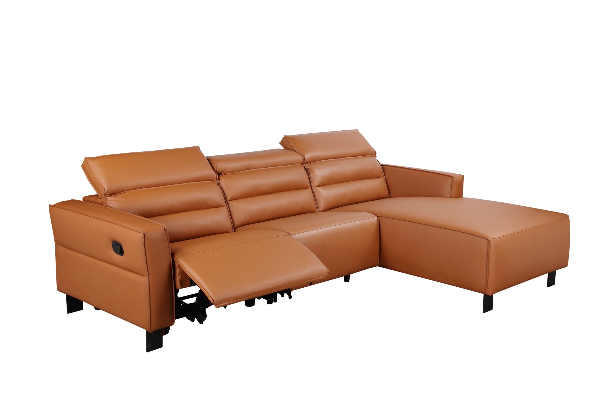 Places of Style Ecksofa »Carpari, L-Form, 263 cm, manuelle o. elektrische Relaxfunktion,«, USB A/C und Kopfteilverstellung