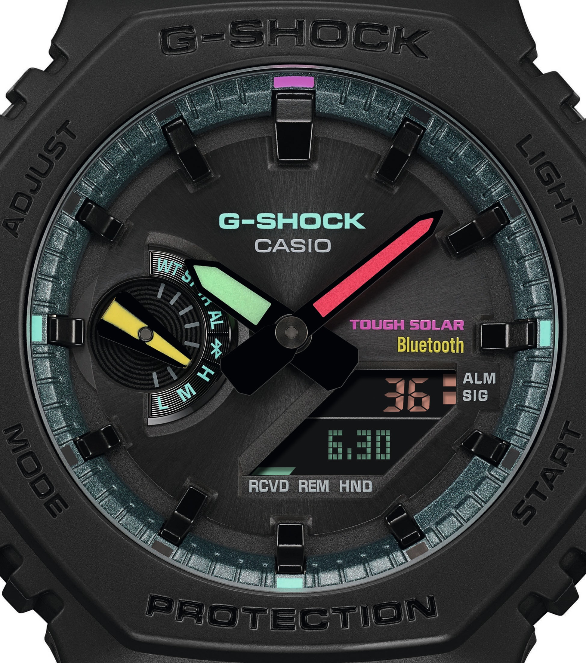 CASIO G-SHOCK Smartwatch, Armbanduhr, Herrenuhr, Bluetooth, Super Illuminator, Flight Log Memory)