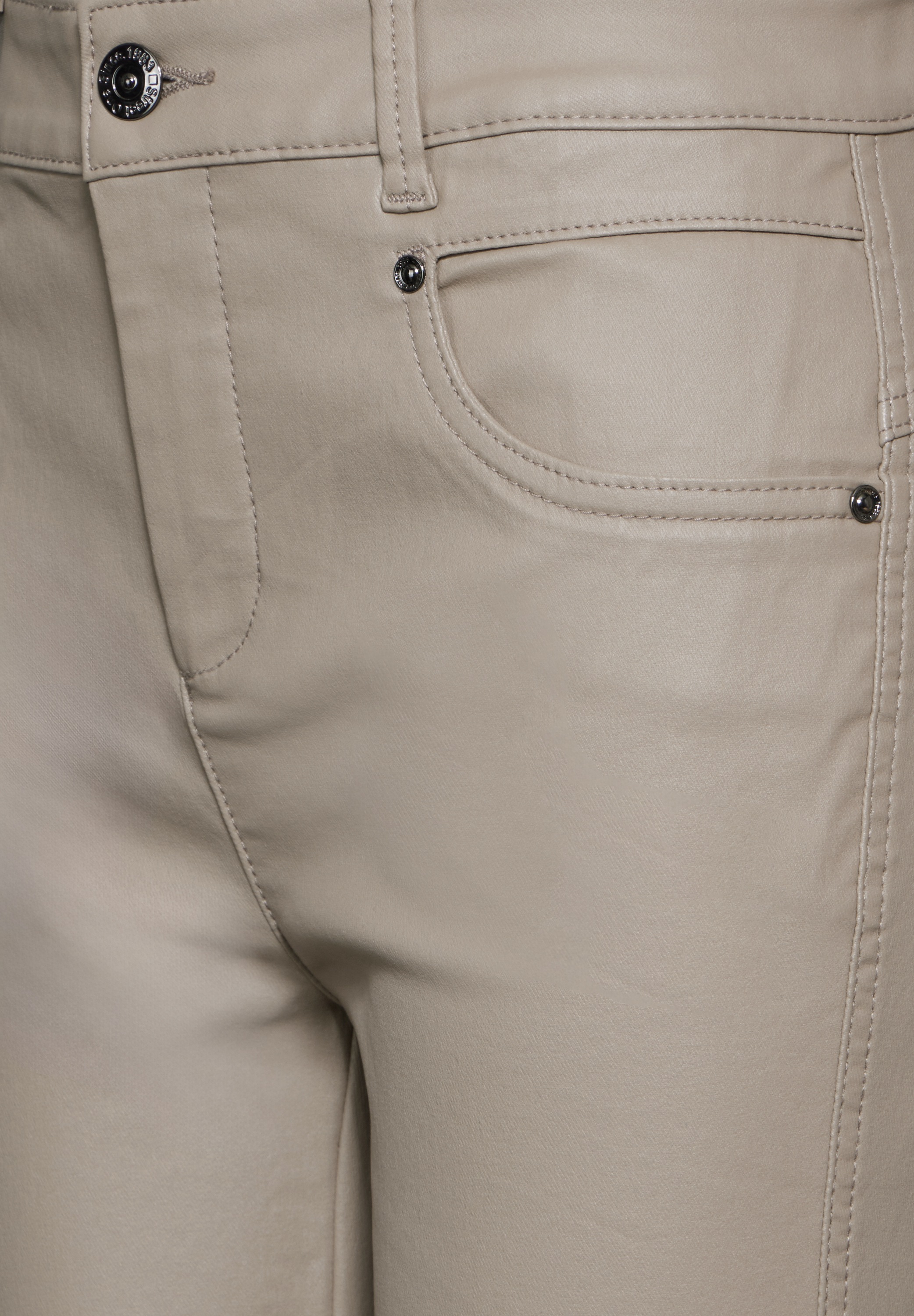 STREET ONE Lederimitathose, High Waist