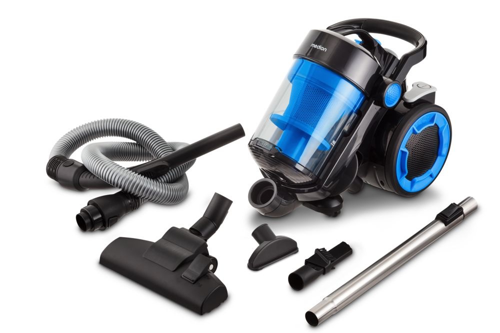 Medion® Bodenstaubsauger »P4000 (MD 11906), 8.000 Pa Saugleistung, 4,3L, Multizyklon-Technologie«, 900 W, beutellos, 11 Meter Kabellänge, HEPA 13 Filter, 75 dB, integriertes Zubehör