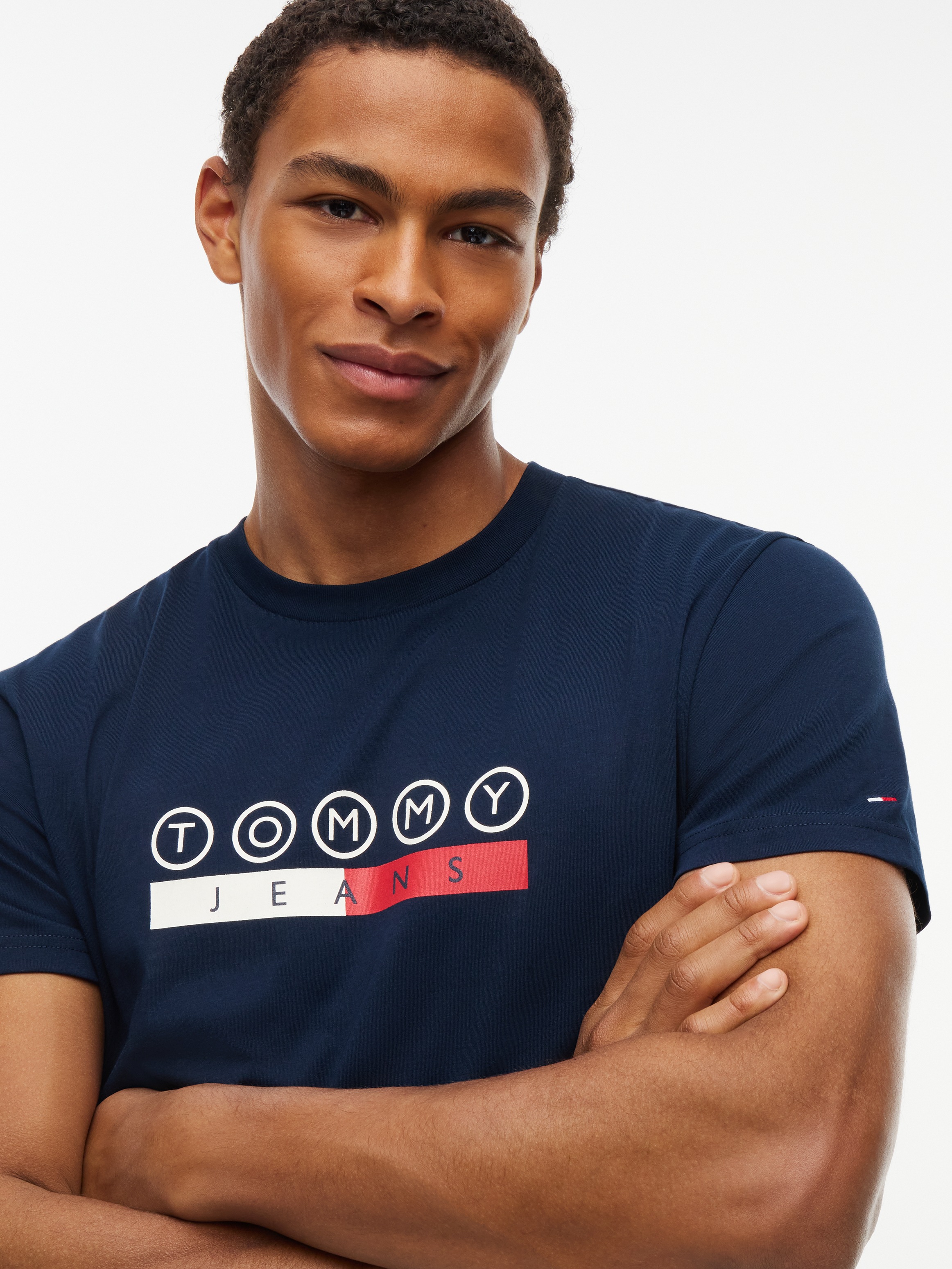 Tommy Jeans T-Shirt »SLIM PLAY TEE« Slim fit mit Markenprint