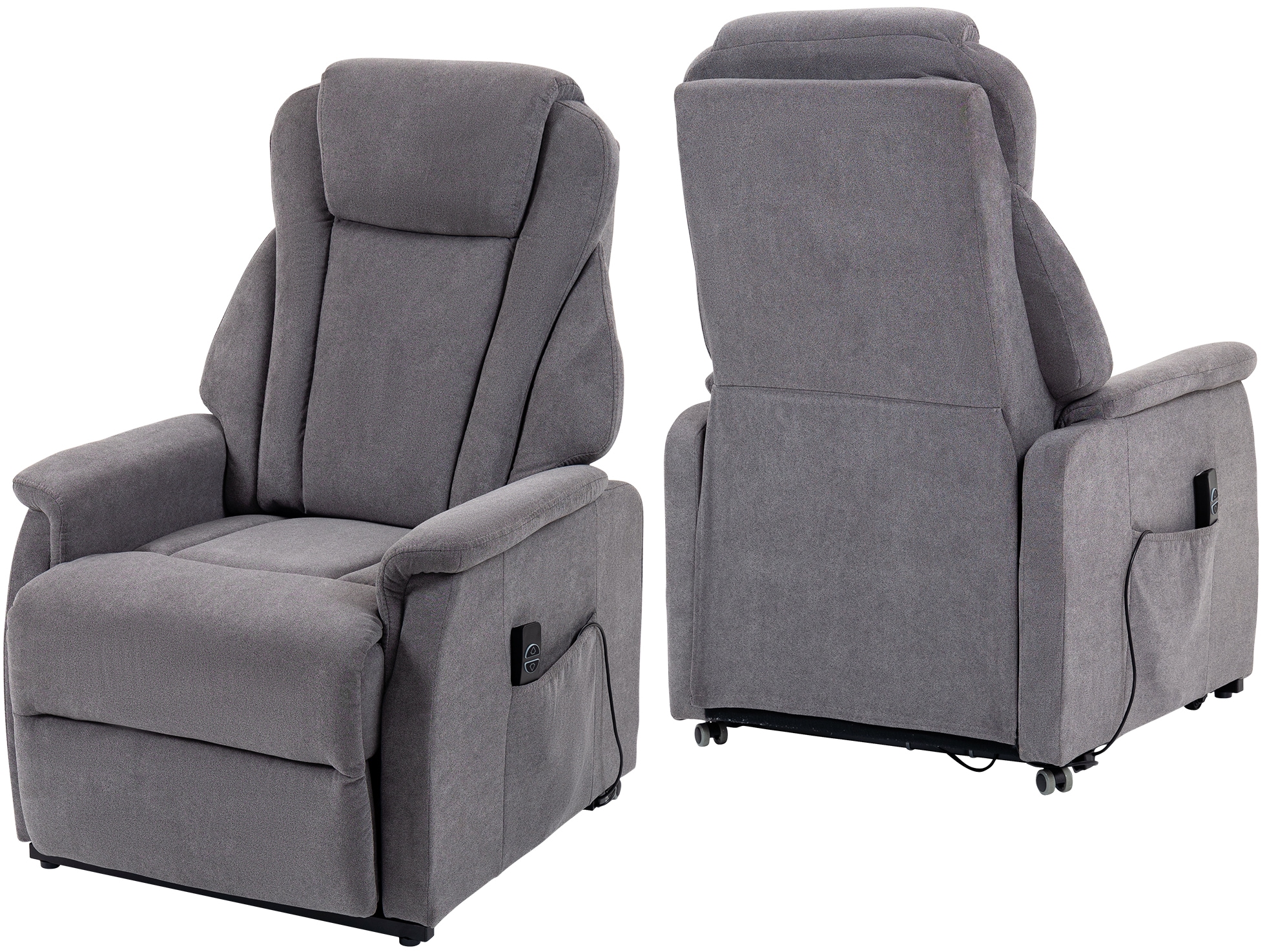 Duo Collection TV-Sessel »Toronto XXL mit elektrischer Aufstehhilfe und Relaxfunktion« bis 150kg belastbar, Taschenfederkern, Stahlwellenunterfederung