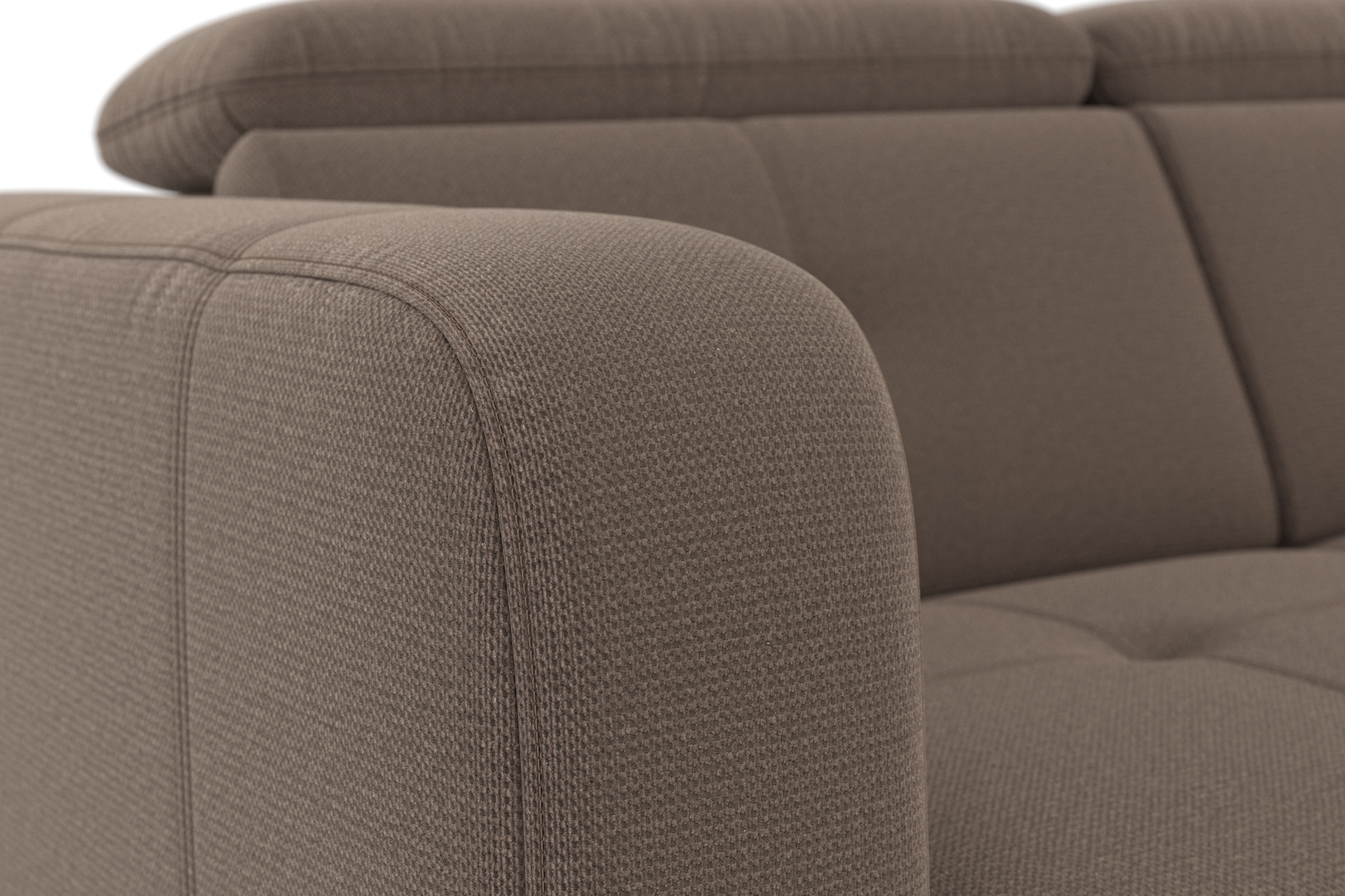 sit&more Ecksofa »Belluci L-Form«, inklusive Federkern, wahlweise mit Bettfunktion und Bettkasten