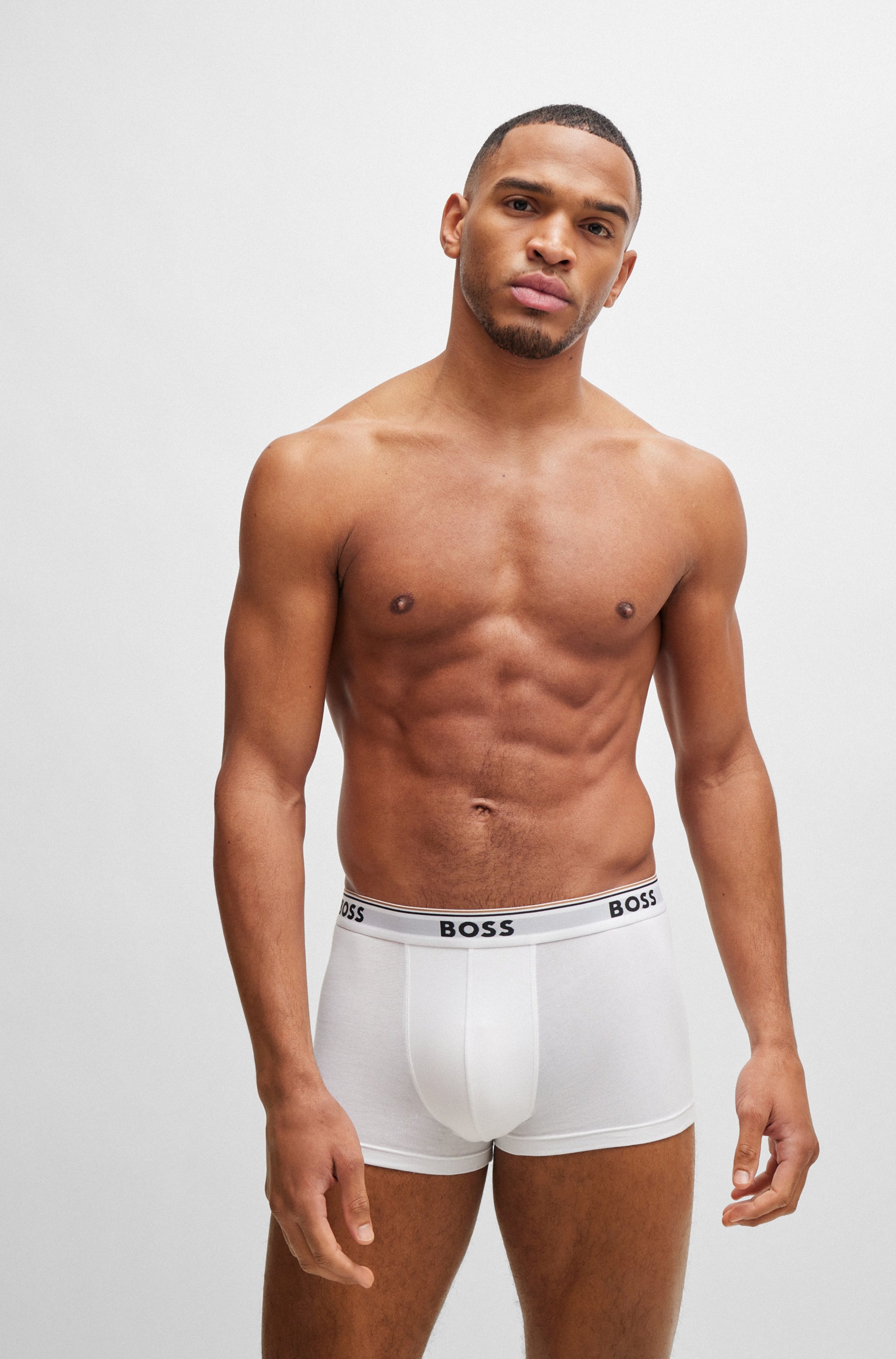 Thumbnail - BOSS Boxer "TRUNK 3 PACK", (3 St.), BOSS Schriftzug auf dem Bund