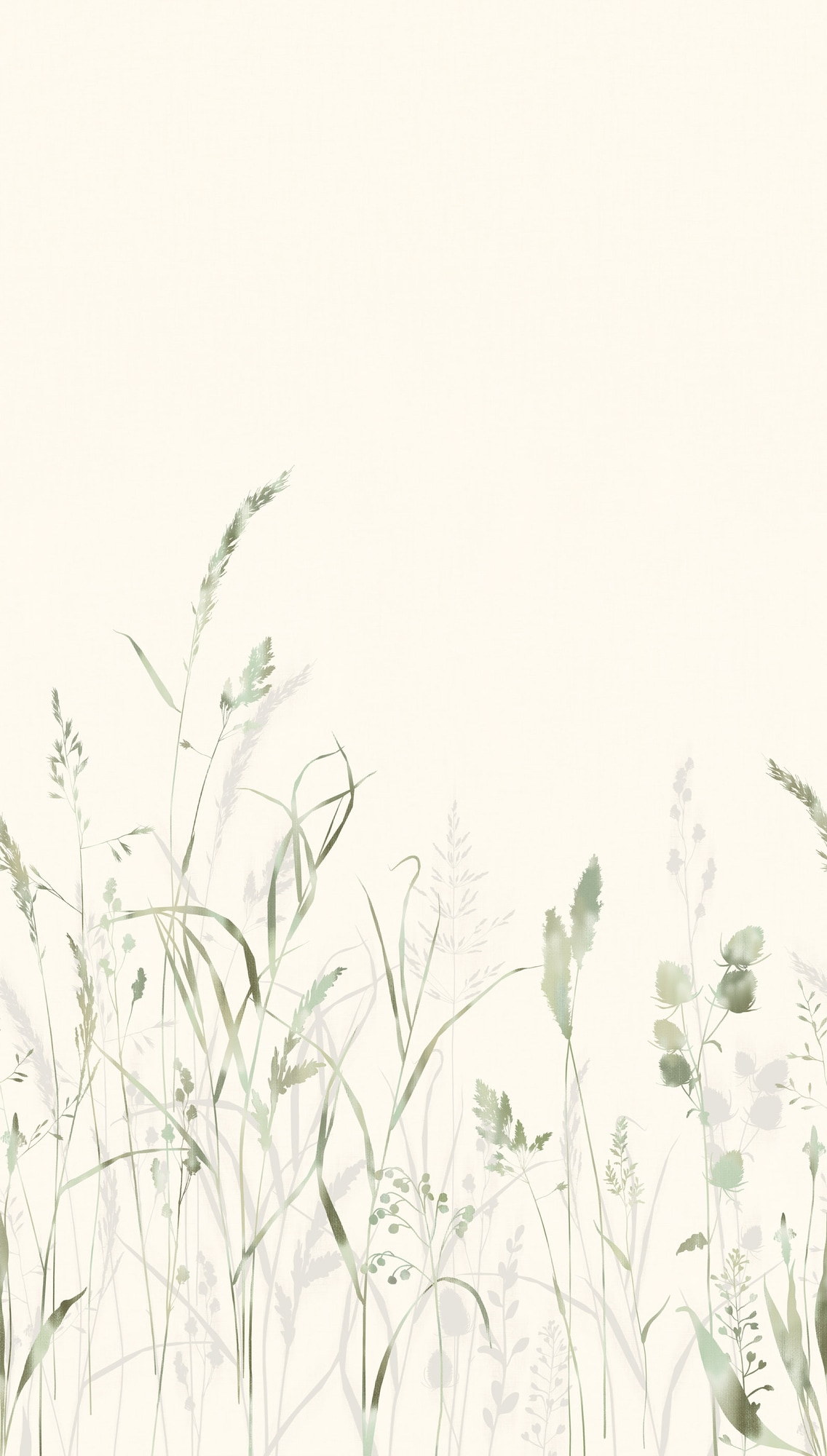 living walls Fototapete »The Wall 4 Botanic – Filigrane Gräserwiese Vlies-Fototapete« Motiv | matt | naturalistisch leicht strukturiert Filigrane Gräserwiese mit dekorativer Tiefenwirkung