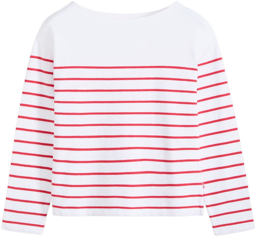 Levi's® Langarmshirt »MARIN STRIPE TOP« Saum mit kurzen Seitenschlitzen