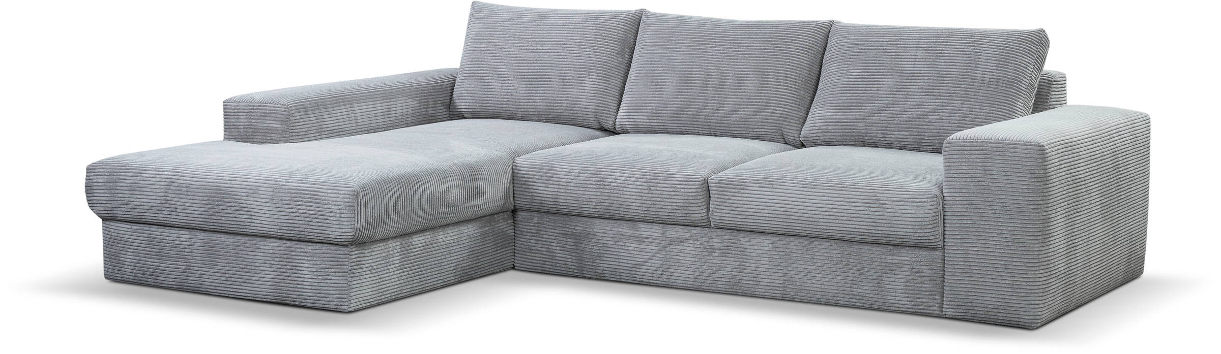 Thumbnail - WERK2 Ecksofa "Rozzana Design Ecksofa mit hohem Komfort, zeitlos & elegant, L-Form," in kuschelweichen Trendstoffen Cord...