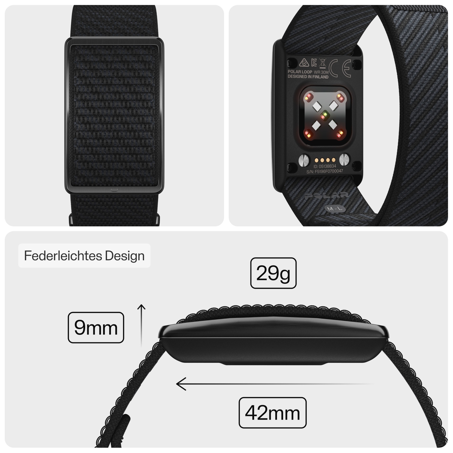 Polar Herzfrequenzsensor »LOOP GEN2 S-L« Sensor ohne Display